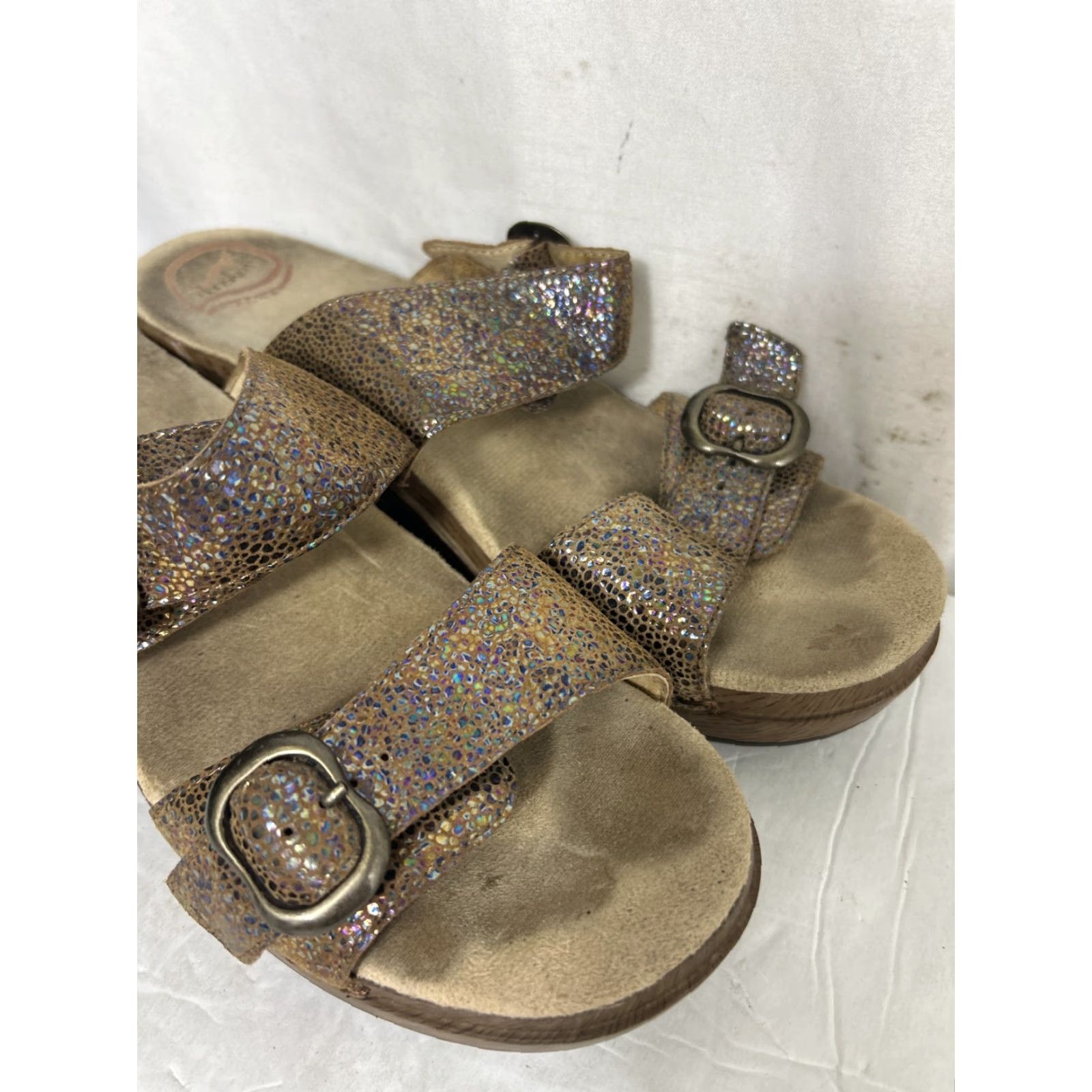 Dansko Dansko Sophie Iridescent Double Strap Clog Slide Sandals Sz 41 US Size 10.5-11 Size US 10.5 / IT 40.5 - 2 Thumbnail