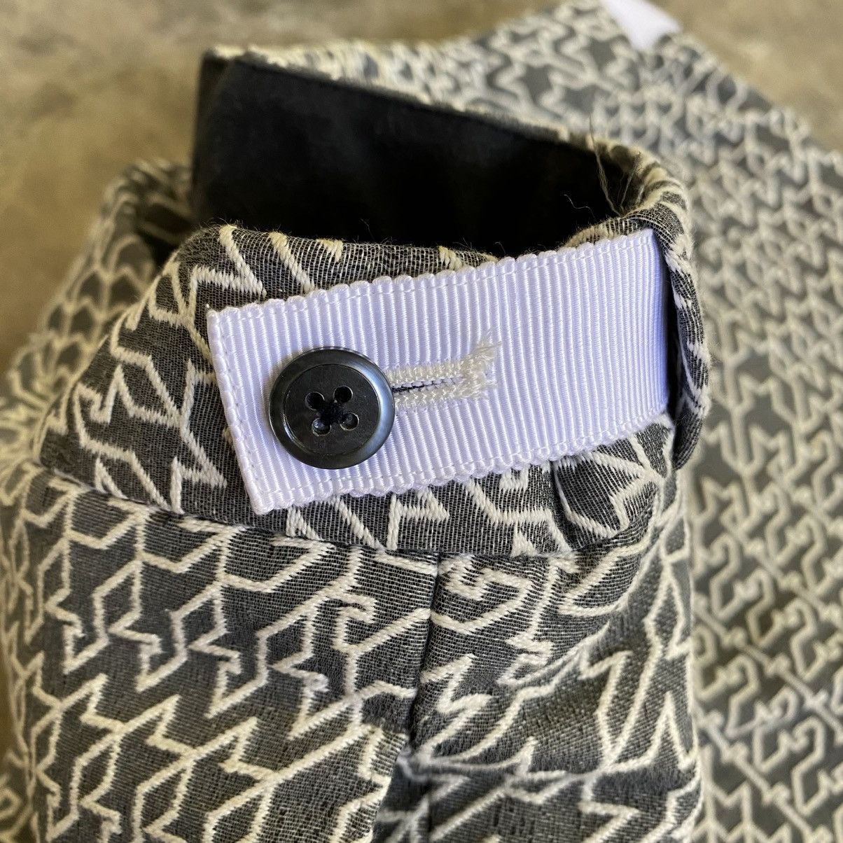 Thom Browne Thom Browne Luxur Grey Embroidery Full Pants Size US 35 - 10 Thumbnail