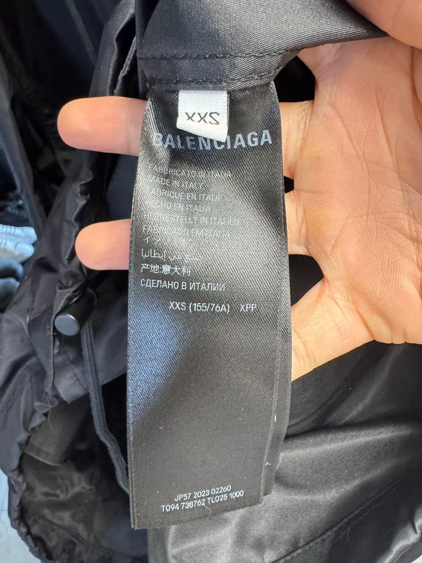 Balenciaga balenciaga ss23 logo hooded jacket Size US XXS / EU 40 - 4 Thumbnail