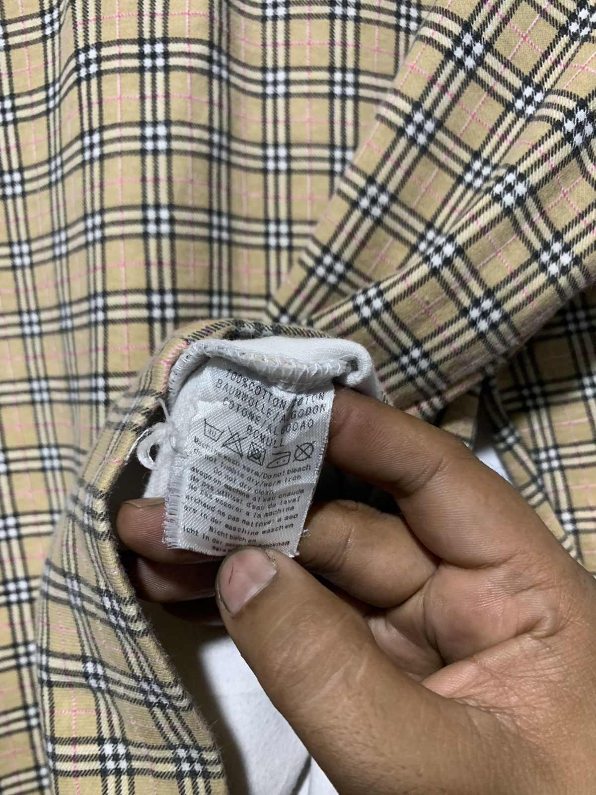 Burberry × Vintage Burberrys iconic Novacheck L/S polo shirt vintage Size L / US 10 / IT 46 - 10 Thumbnail