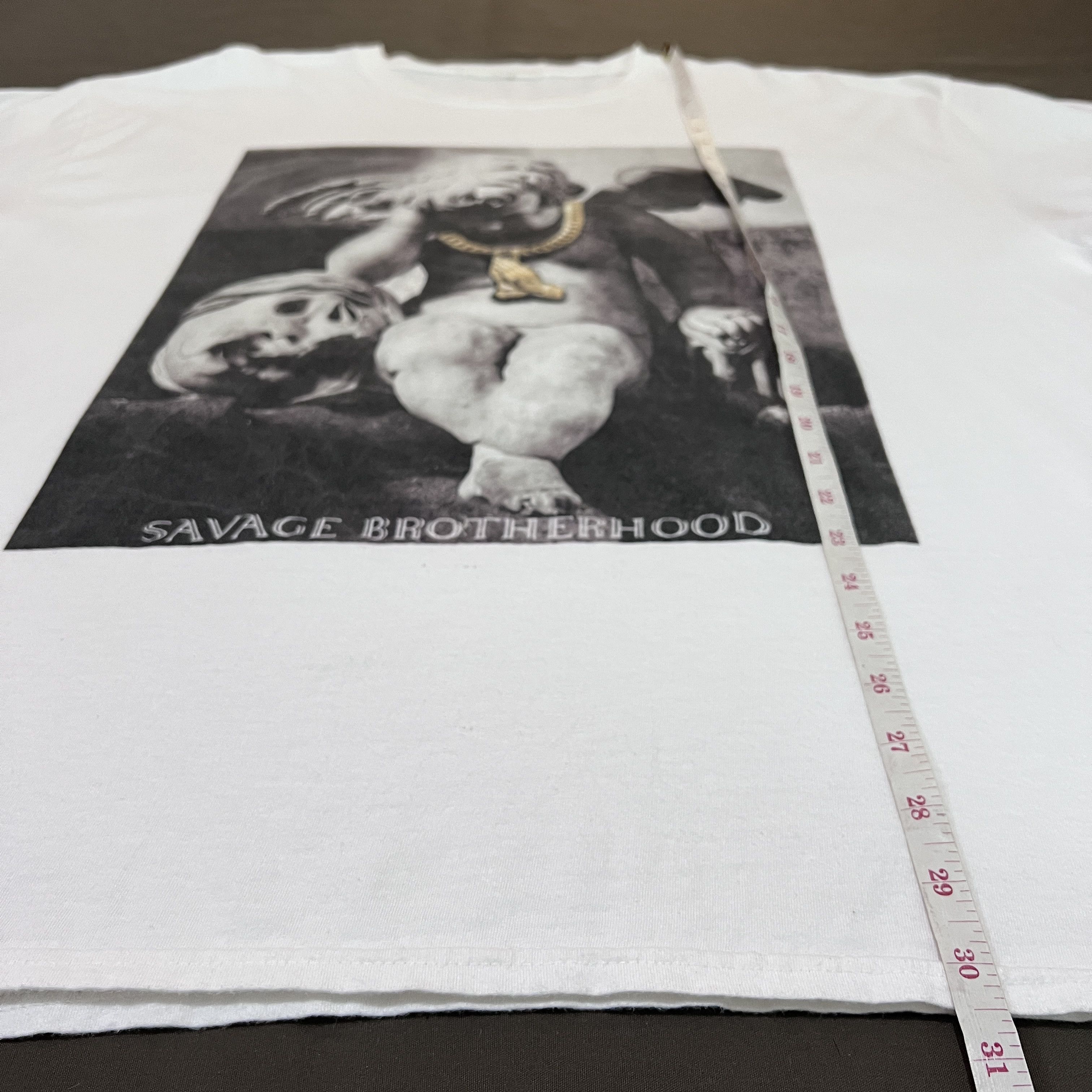 Japanese Brand × Rap Tees Savage Brotherhood Tee 2XL photography Size US XXL / EU 58 / 5 - 9 Thumbnail