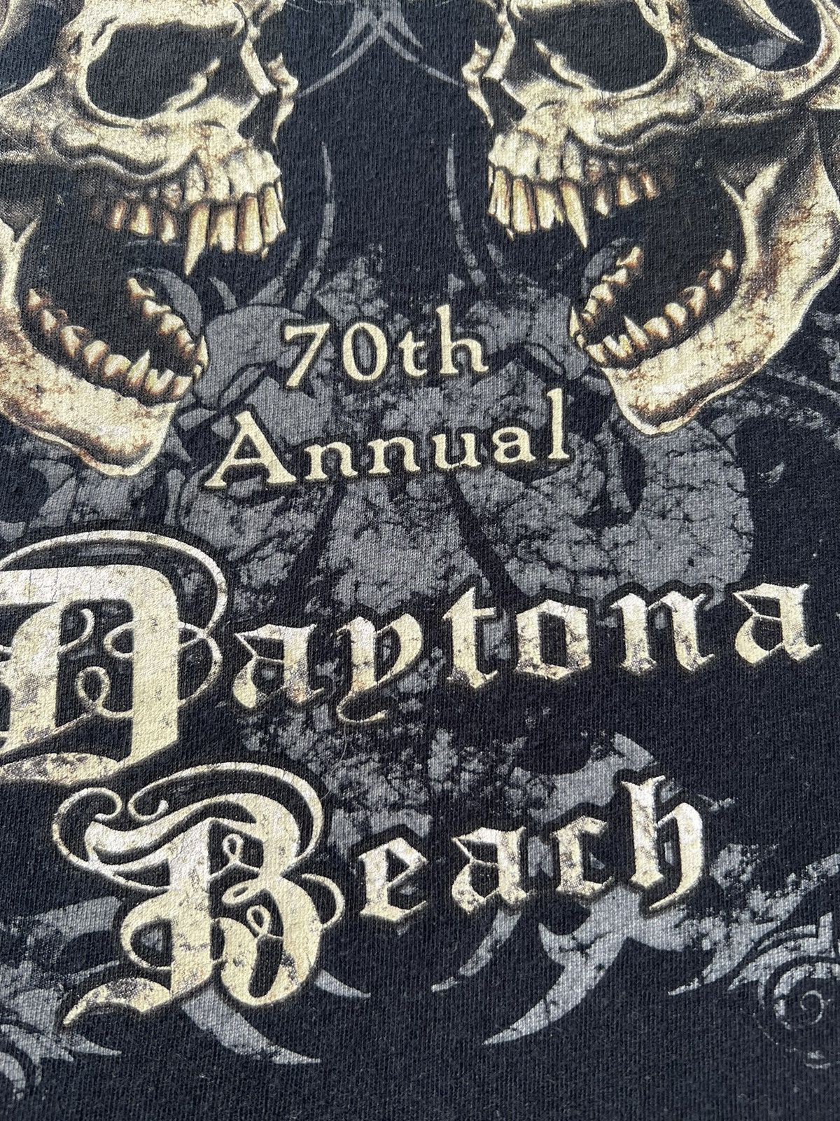 Vintage Vintage 2011 Bike Week Daytona Beach Skull Harley Y2k Tshirt Size US M / EU 48-50 / 2 - 12 Thumbnail