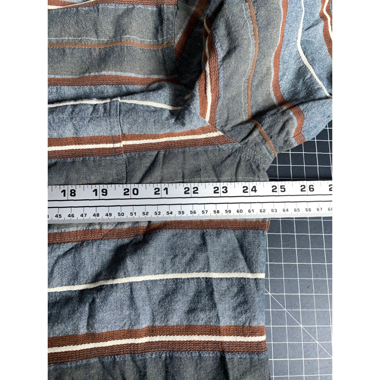 Carbon2Cobalt Carbon2Cobalt Lined Shirt Men's XL Gray Blue Striped 100% Cotton Shacket Size US XL / EU 56 / 4 - 5 Thumbnail