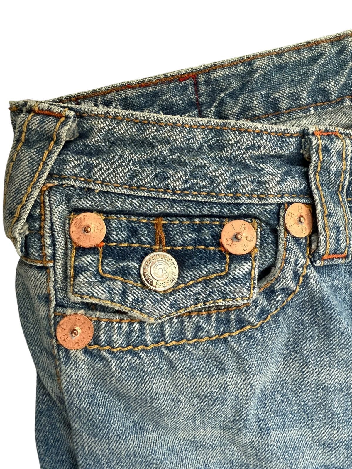 True Religion True Religion Washed Faded Flared Bootcut Jeans Joey Big T Size 28" / US 6 / IT 42 - 15 Thumbnail