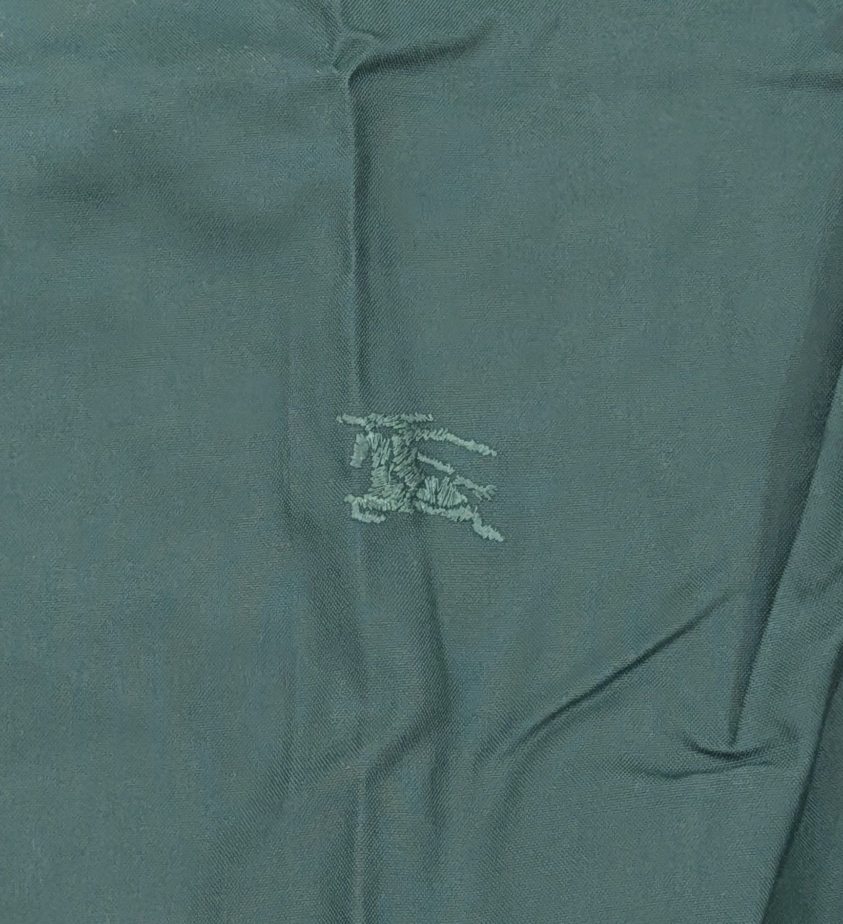 Burberry BURBERRY Cotton Oxford EKD Logo Button Up Shirt Green Medium Size US M / EU 48-50 / 2 - 3 Thumbnail