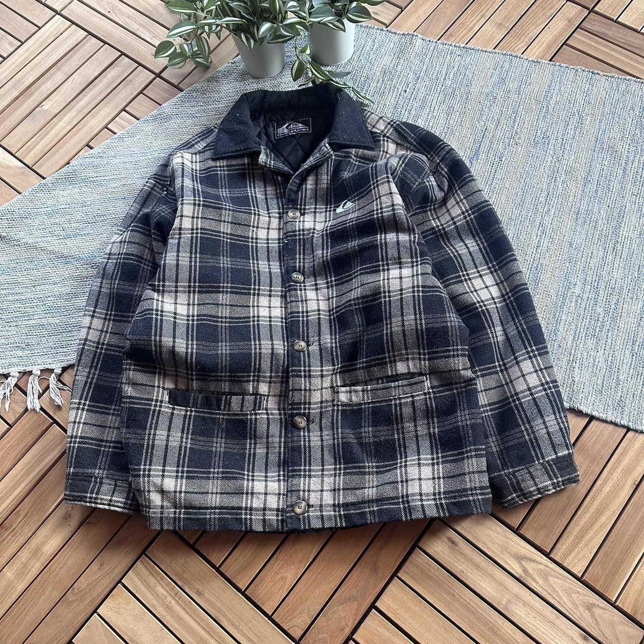 Vintage Y2K Quiksilver Surfwear Checkered Workwear Jacket