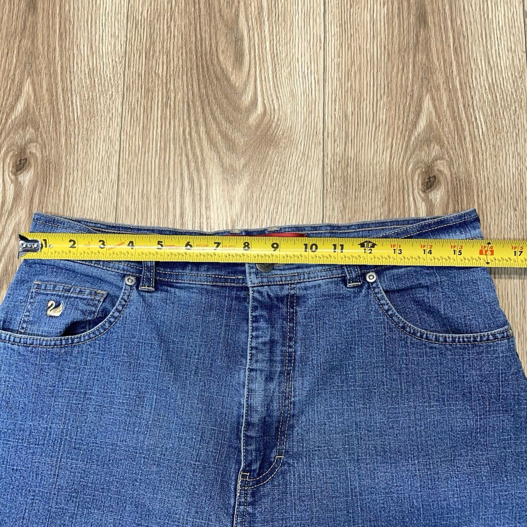 Gloria Vanderbilt GLORIA VANDERBILT Women's High Rise Straight Jeans Size 14 Medium Blue Size 36" / US 14 / IT 50 - 4 Thumbnail
