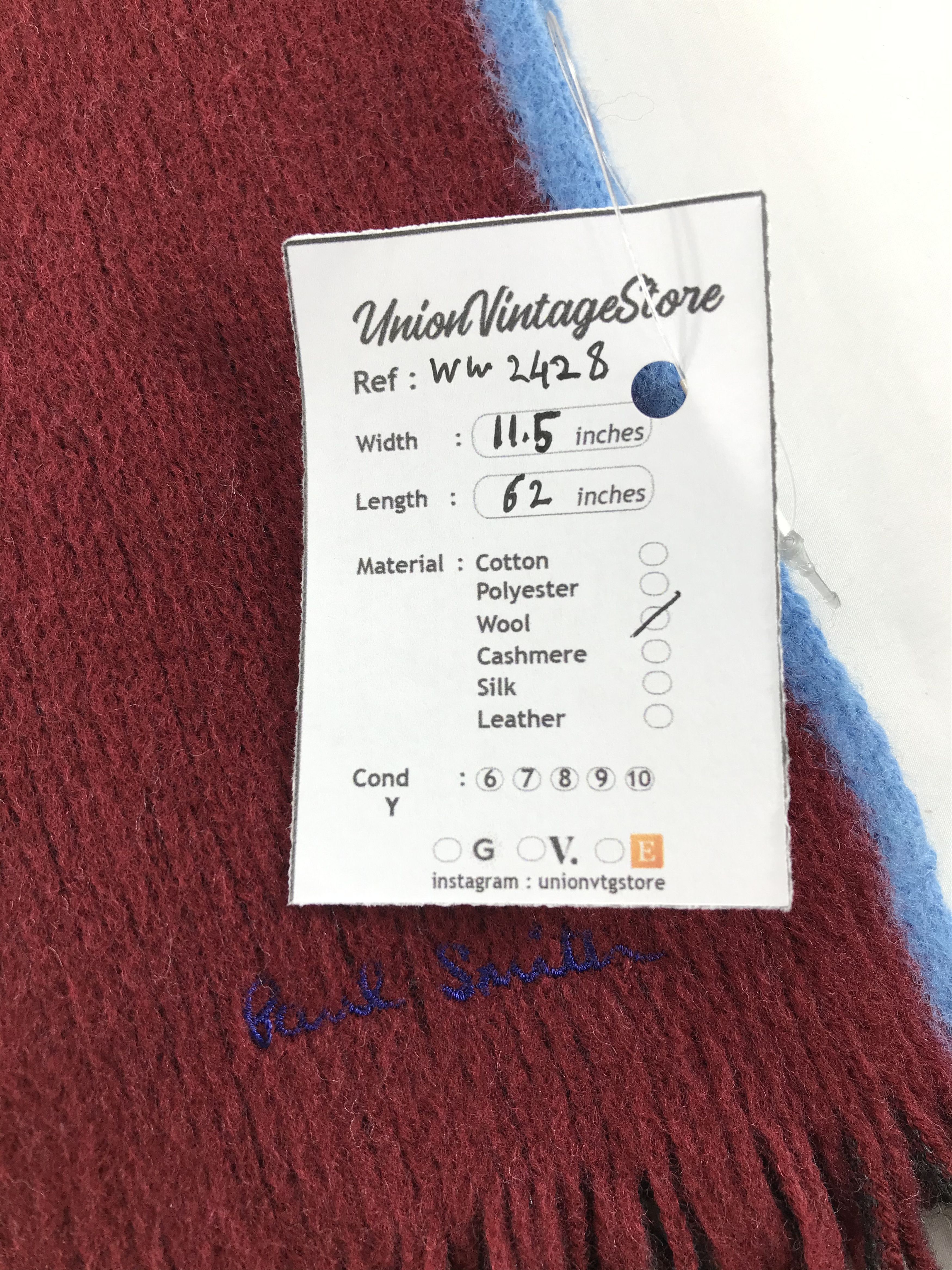 Paul Smith × Vintage Paul Smith Scarf / Muffler / Neckwear - WW2428 Size ONE SIZE - 5 Thumbnail