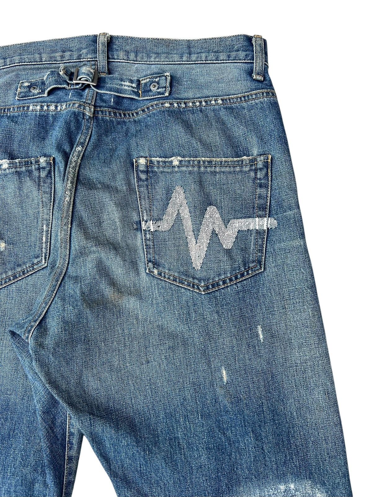 WHIZ LIMITED Whiz Limited Japan Ripped Distress Denim Selvedge Jeans Size US 32 / EU 48 - 19 Thumbnail