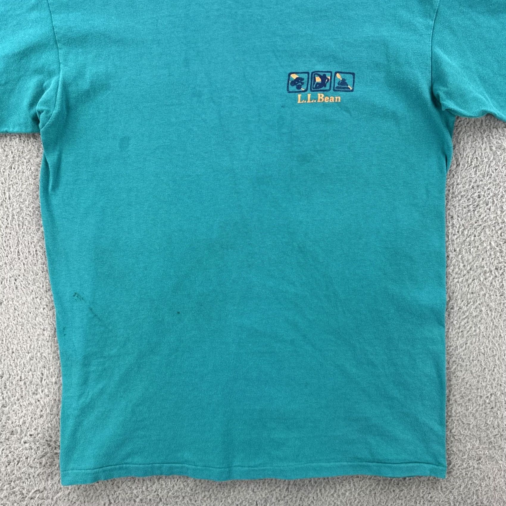 Hanes VINTAGE Hanes Beefy-T Shirt Mens L Green 90s Crew Neck Short Sleeve Made In USA Size US L / EU 52-54 / 3 - 4 Thumbnail