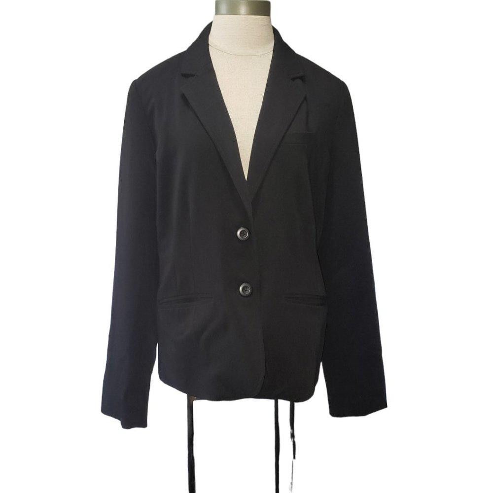Designer CT1107 LC Lauren Conrad Black Ladies Lined Blazer 14 Size XL / US 12-14 / IT 48-50 - 1 Thumbnail