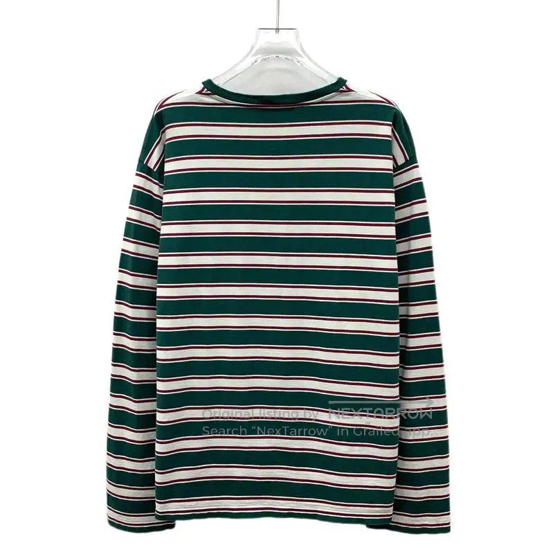 Miu Miu Miu Miu Striped Long Sleeve Cotton Tee . Size S / US 4 / IT 40 - 1 Thumbnail