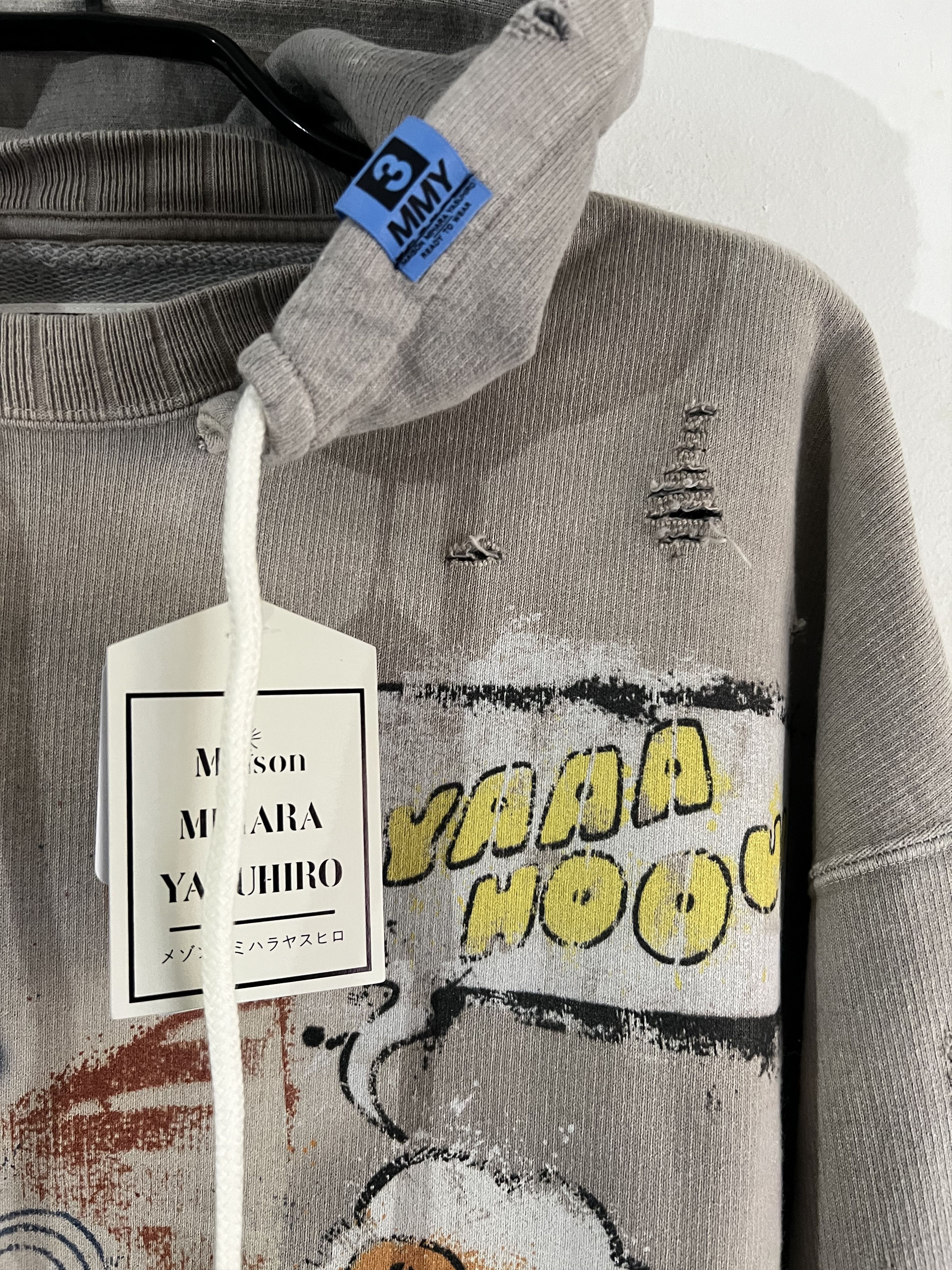 Maison MIHARA YASUHIRO Vintage-like hoodie Size US M / EU 48-50 / 2 - 7 Thumbnail