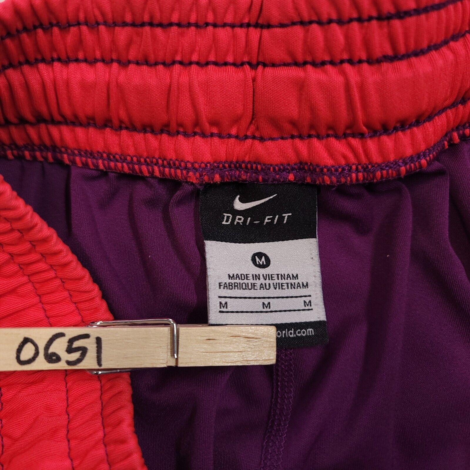 Nike Nike Dri-Fit Pull On Shorts Womens Size Medium M Purple Pink Size 28" / US 6 / IT 42 - 5 Thumbnail