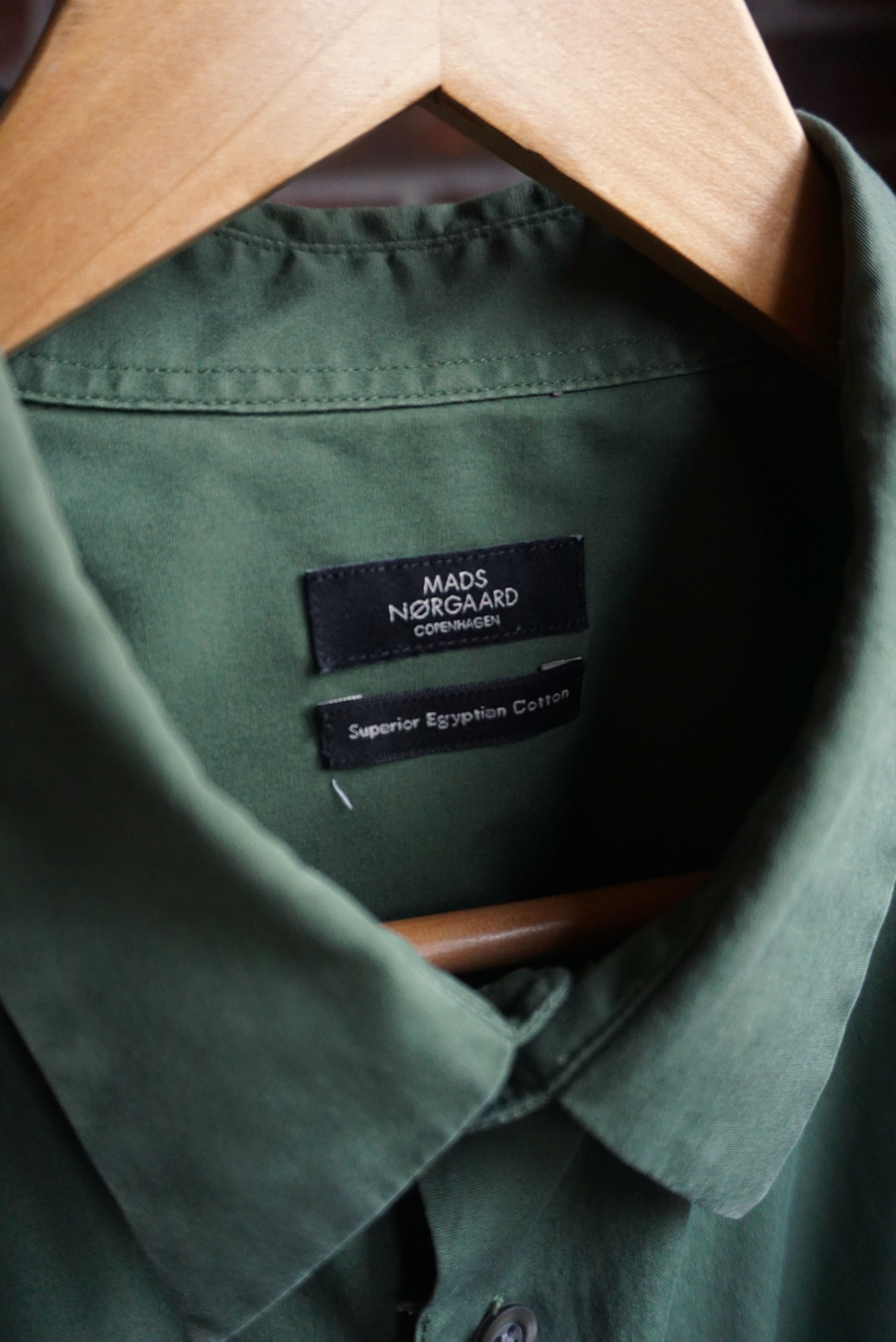 Designer MADS NORGAARD Copenhagen slim fit shirt casual formal smart Size US XL / EU 56 / 4 - 12 Thumbnail