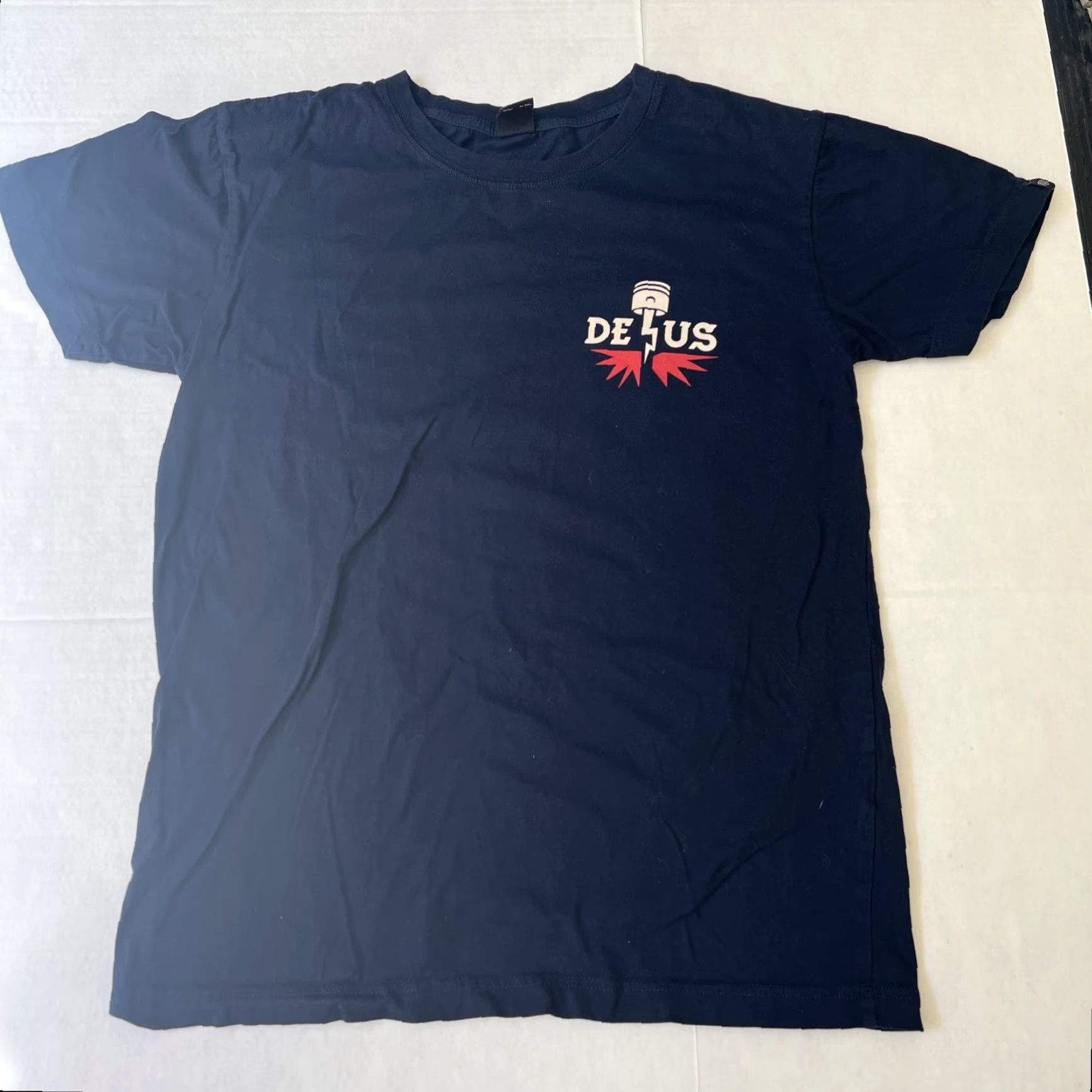 Deus Ex Machina VINTAGE Deus ex Machina Shirt Men Small Blue Cotton Canvas Graphic Print 8 Canggu Racer Limited Edition Embroidered Short Sleeve Crew Neck Size US S / EU 44-46 / 1 - 2 Thumbnail