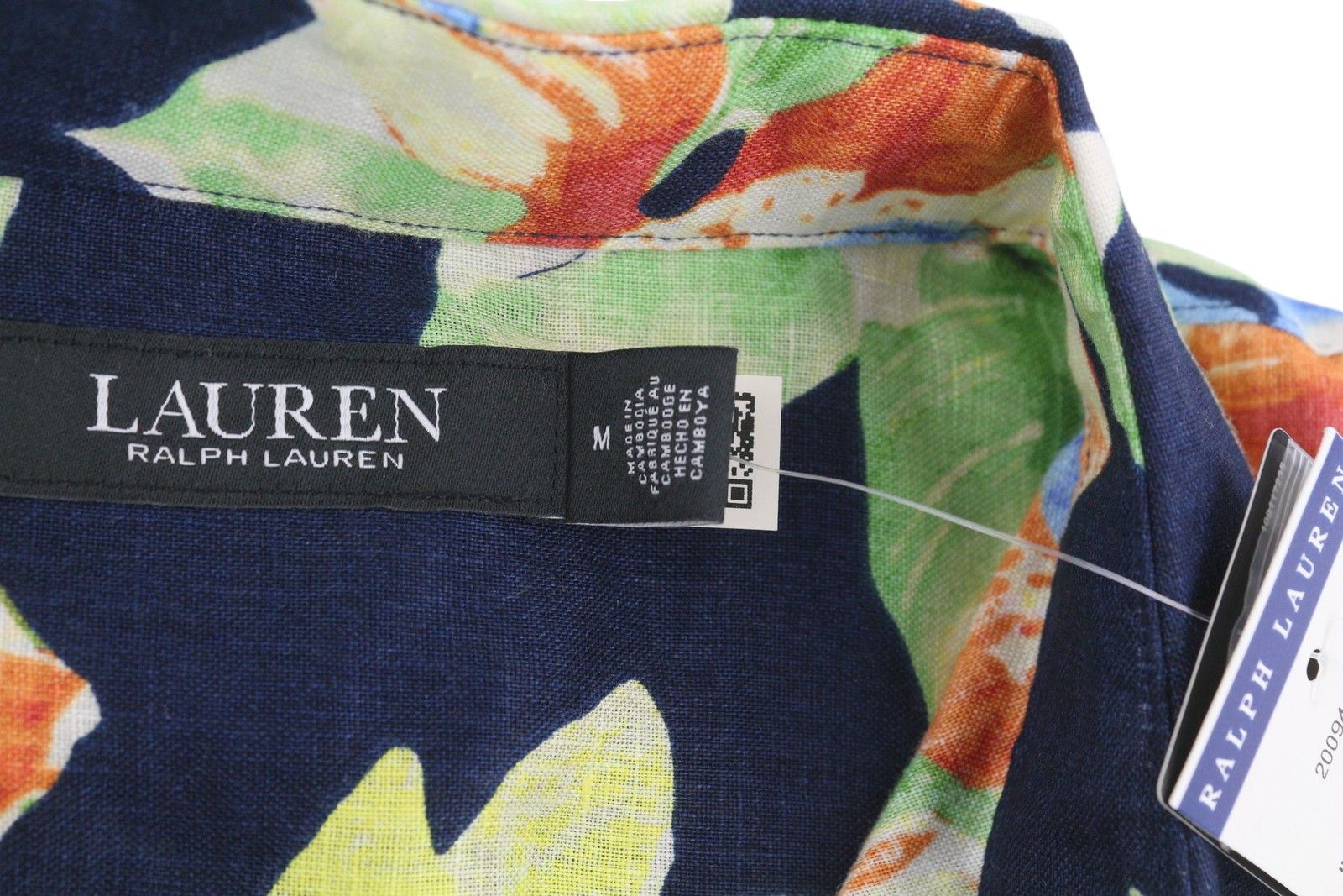 Lauren Ralph Lauren M Linen Floral Buttoned Shirt 84699 Size M / US 6-8 / IT 42-44 - 6 Thumbnail