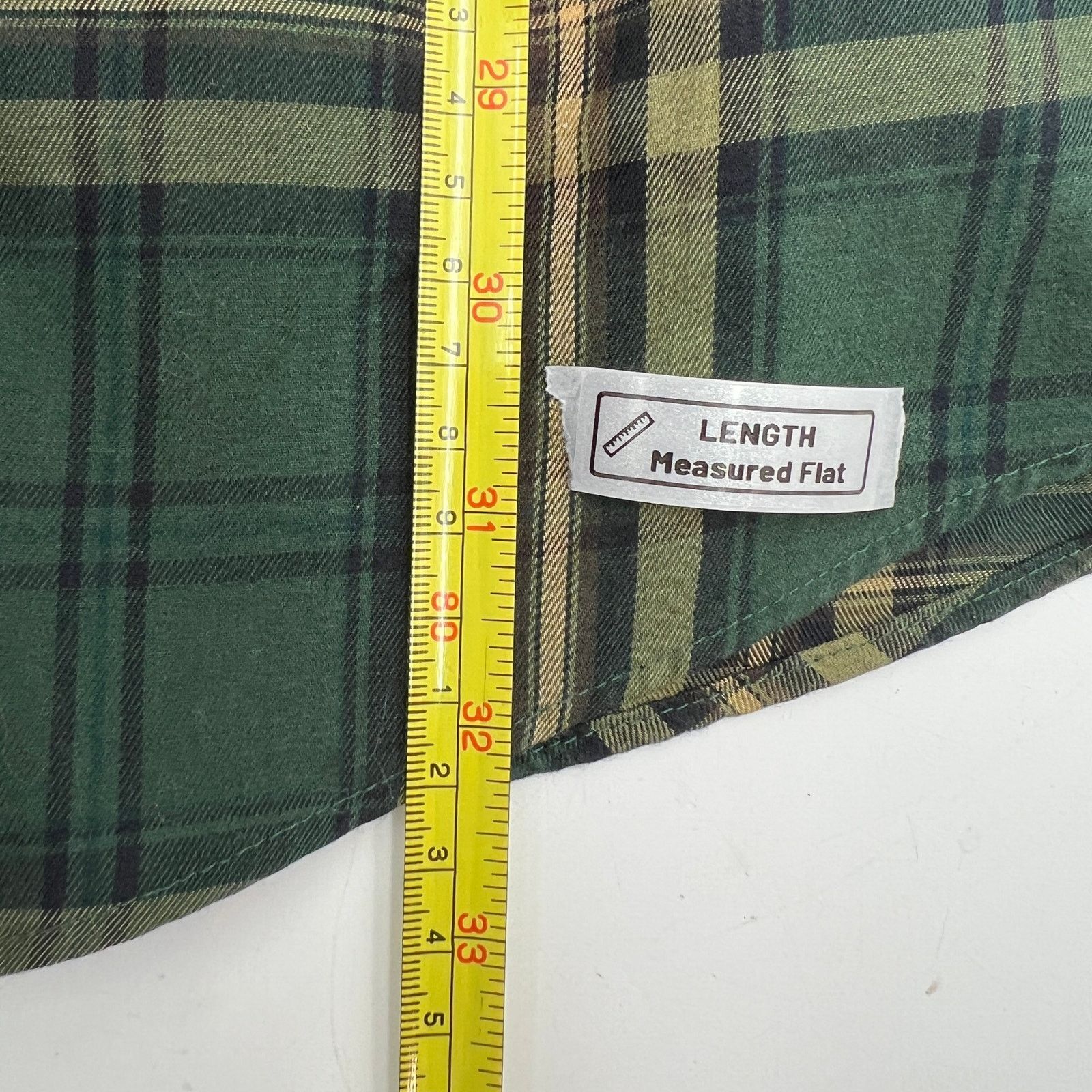 L.L. Bean L.L. Bean Green Plaid Button Down Shirt Cotton Merino Wool Size US XL / EU 56 / 4 - 6 Thumbnail