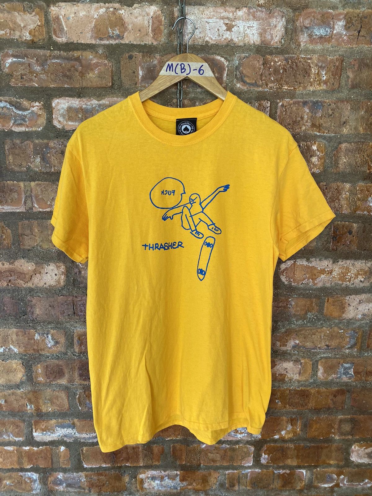 Antihero × Thrasher 2000s Mark Gonzales X Thrasher Fuck skate tee Size US M / EU 48-50 / 2 - 2 Thumbnail