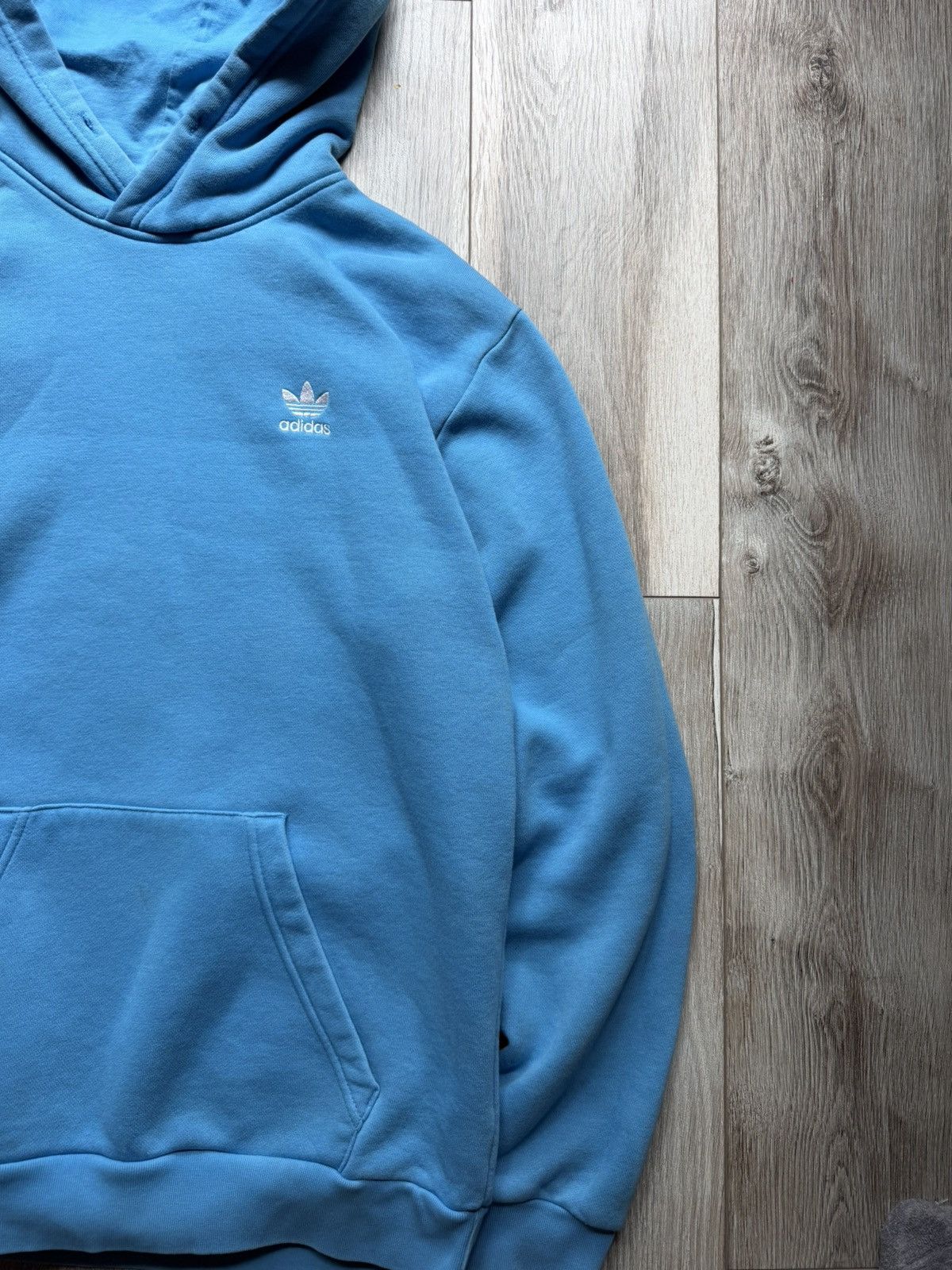 Adidas Adidas light blue hoodie Size US S / EU 44-46 / 1 - 2 Thumbnail