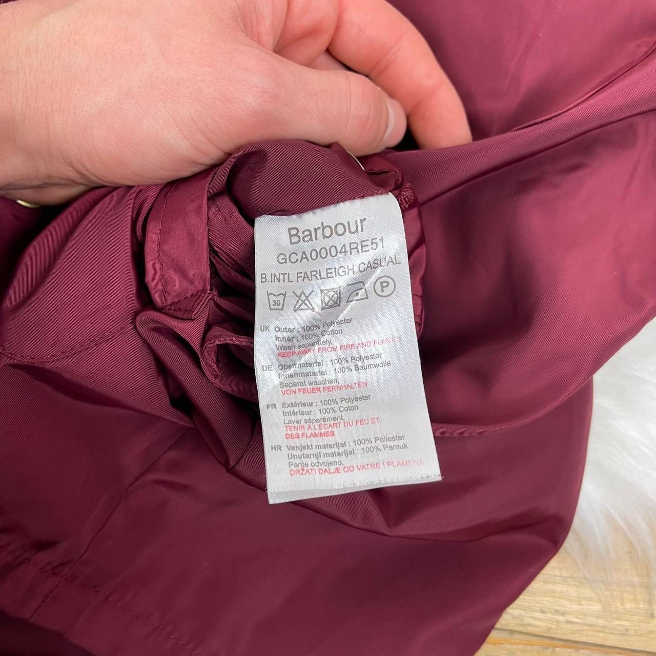 Barbour Barbour International Farleigh Casual Jacket Burgundy XL Size L / US 10 / IT 46 - 10 Thumbnail