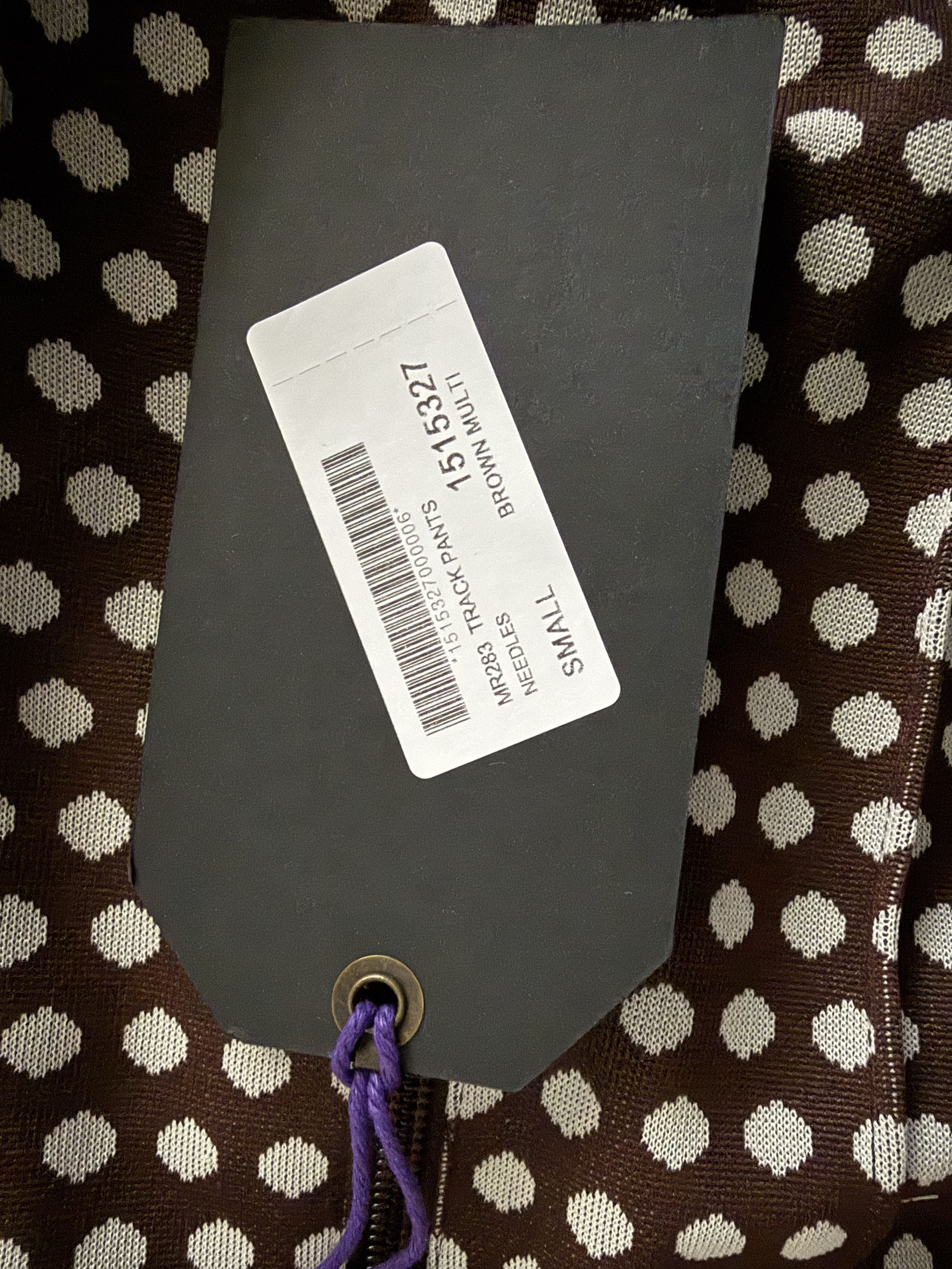 Needles Brown Jacquard Polka Dot Track Pants Size US 30 / EU 46 - 15 Thumbnail