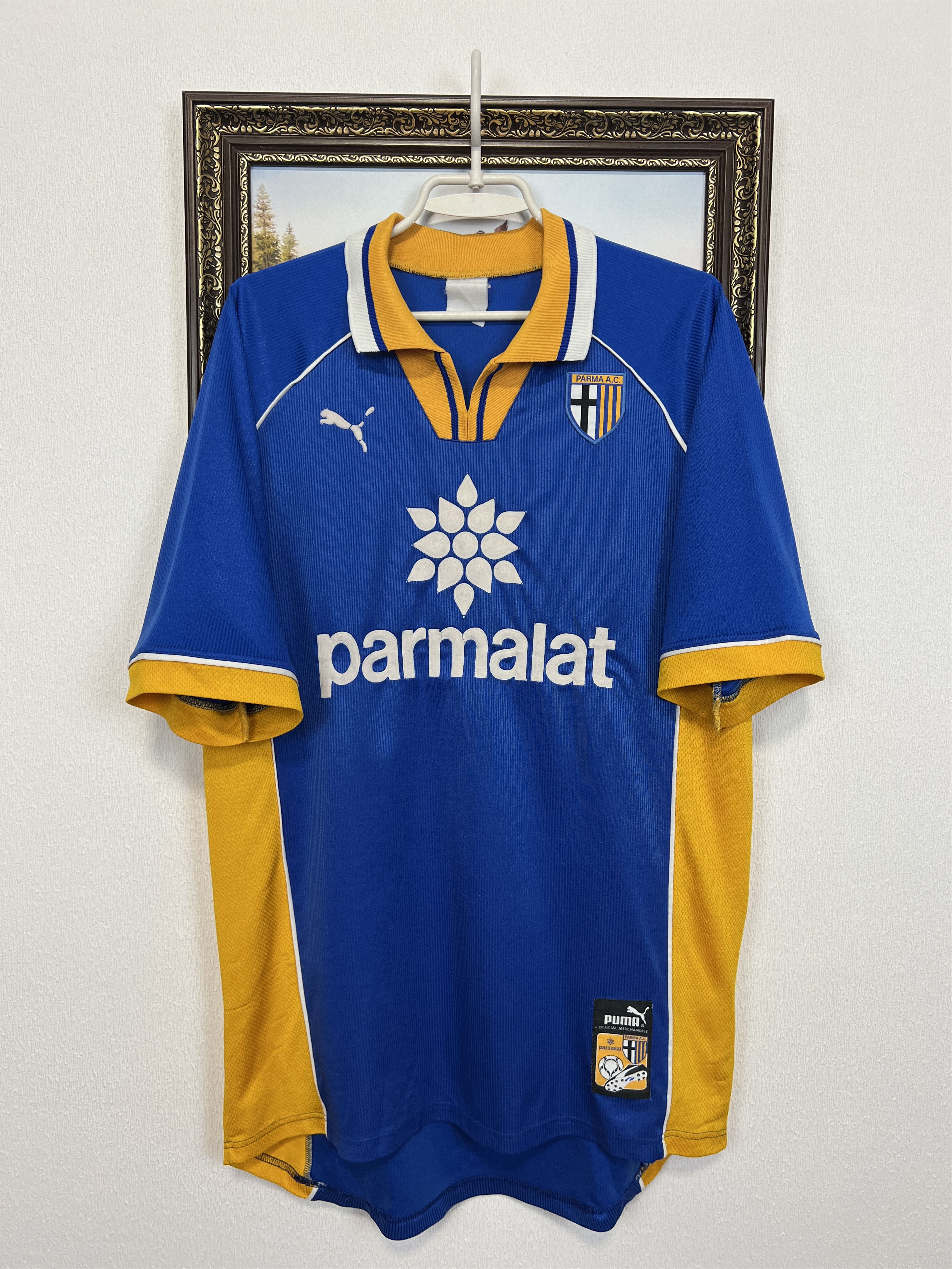 Puma Parma Away football shirt 1997 Soccer Jersey Maglia Trikot Size US L / EU 52-54 / 3 - 1 Thumbnail