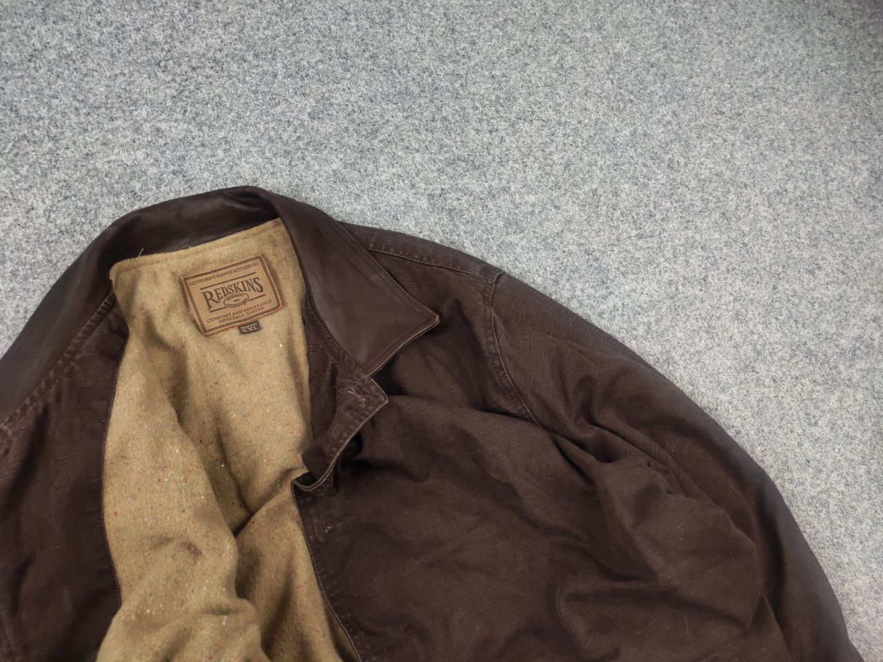 Vintage Redskins Territoire Vintage 80's Work Style USA Lined Jacket Size US XL / EU 56 / 4 - 4 Thumbnail