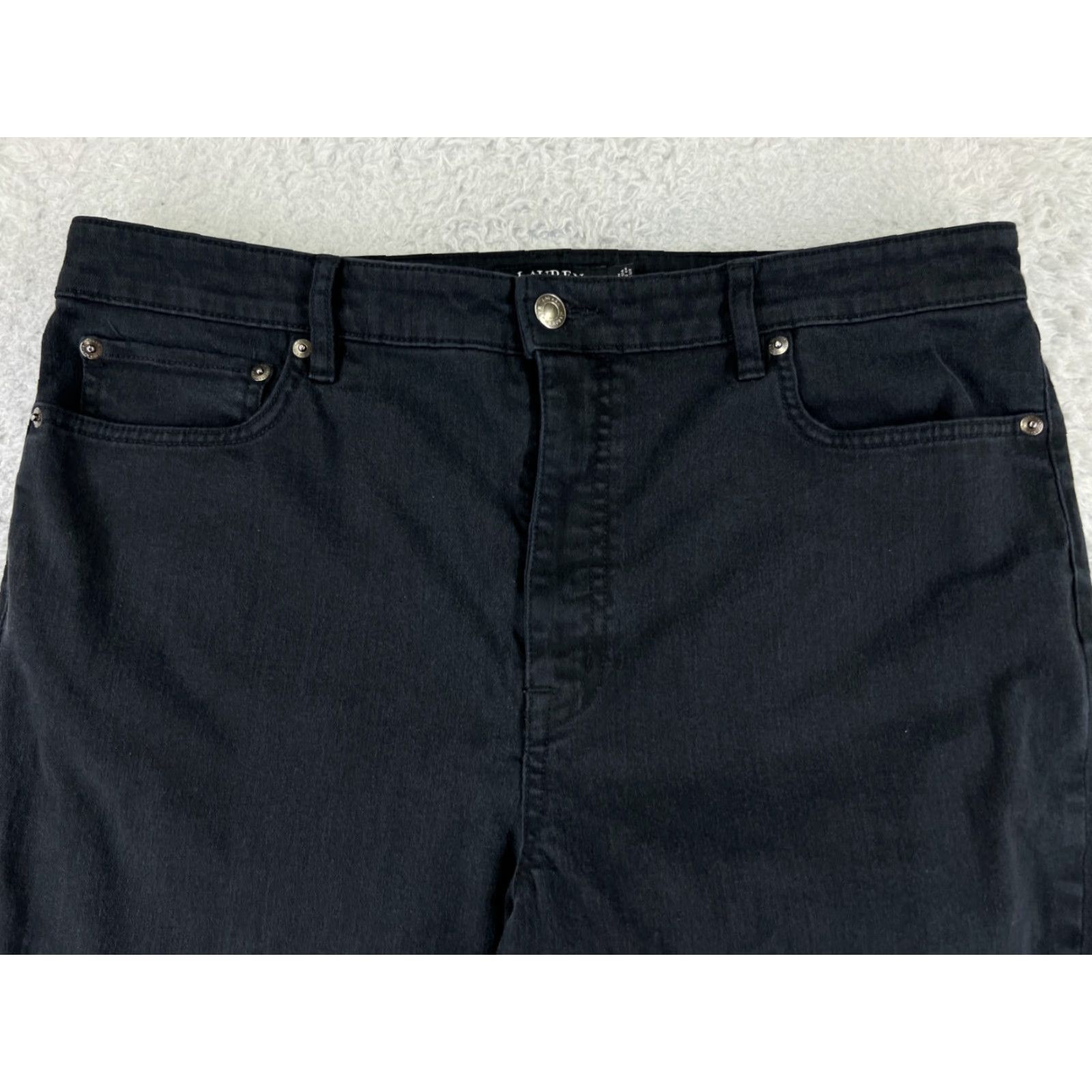 Ralph Lauren Ralph Lauren Jeans Womens 16 Black Label Tapered Cotton Blend 33x26 Denim Size 38" / US 16 / IT 52 - 4 Thumbnail