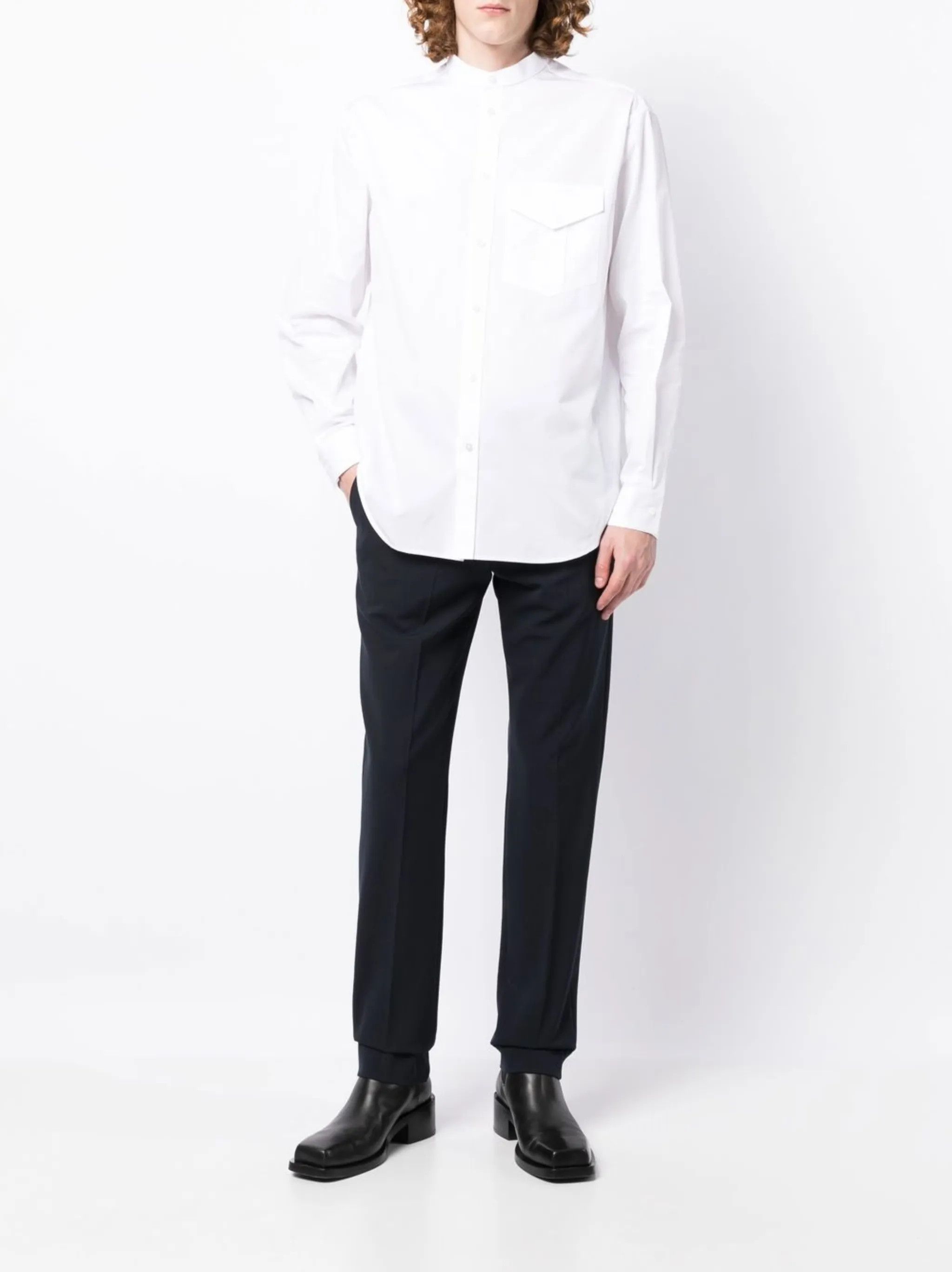 Jil Sander o1w1db11025 Shirt in White Size US L / EU 52-54 / 3 - 2 Thumbnail