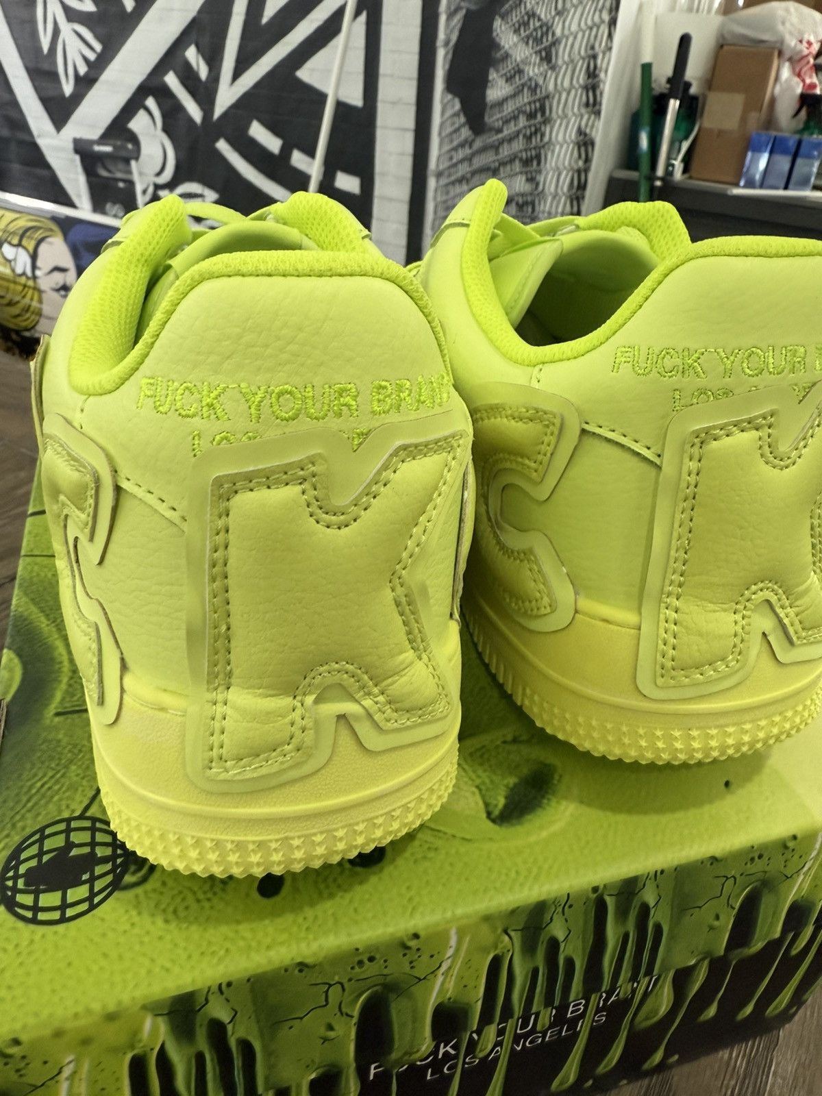 Designer 🖕🏻 FYB Fuck Your Brand FUCK OFF Slime AF1 CPFM Low Size 13 🖕🏻 Size US 13 / EU 46 - 6 Thumbnail