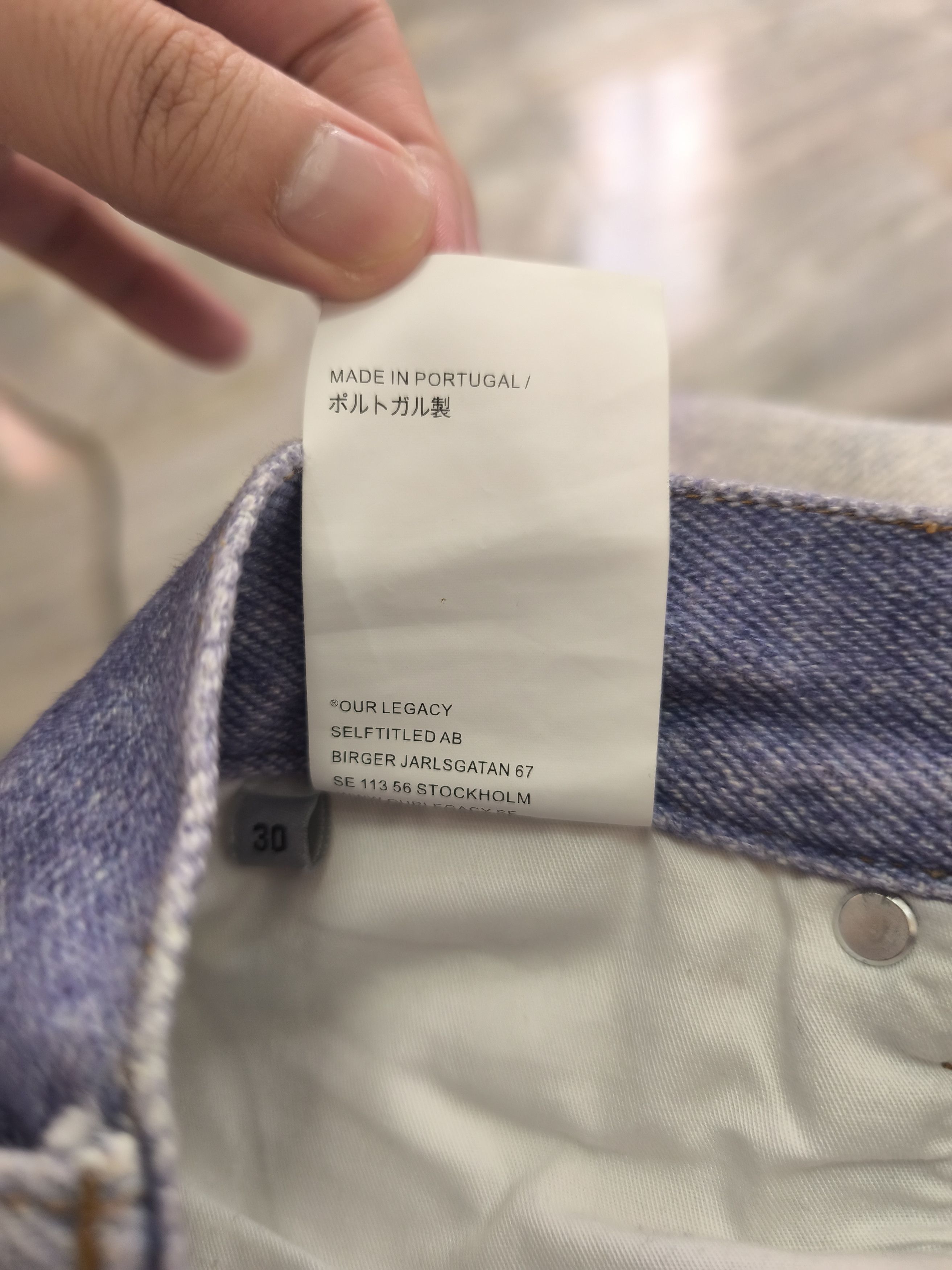 Our Legacy OUR LEGACY THIRD CUT WIDE DENIM PANTS Size US 30 / EU 46 - 12 Thumbnail
