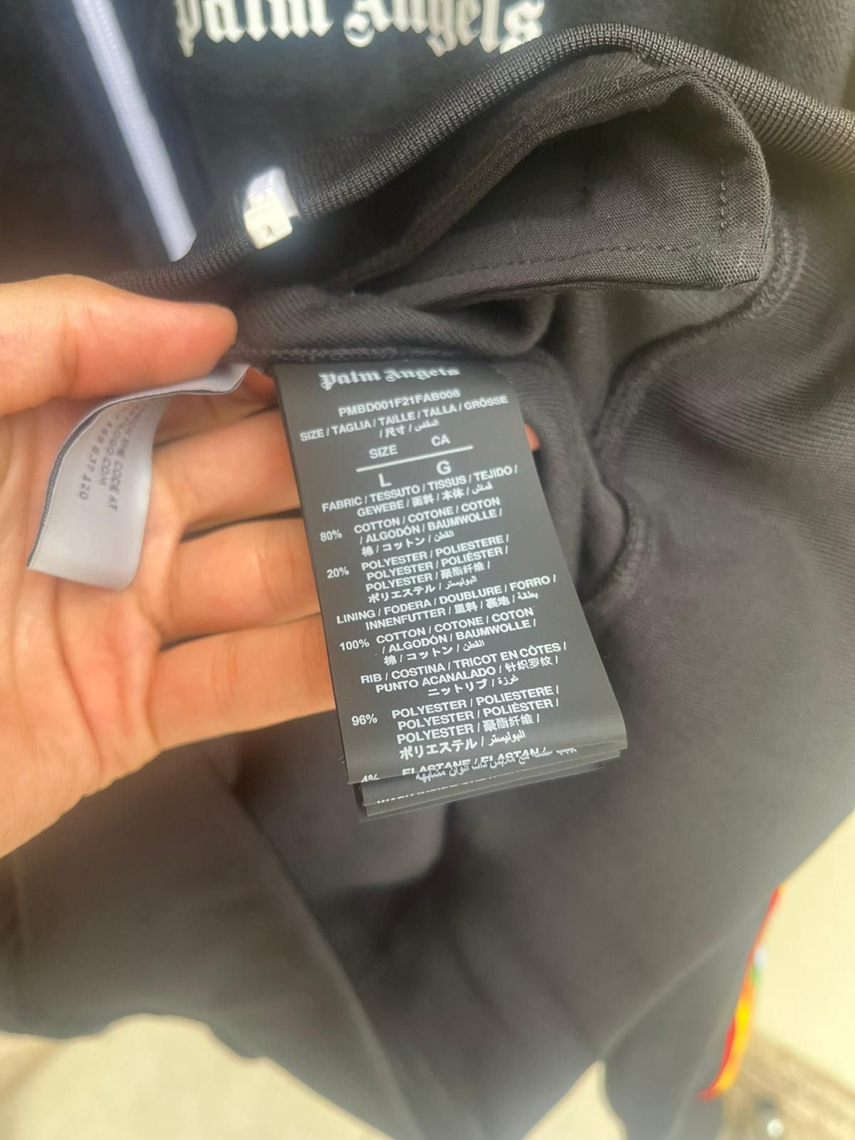 Palm Angels Chenille Track Jacket in Black Size US L / EU 52-54 / 3 - 8 Thumbnail