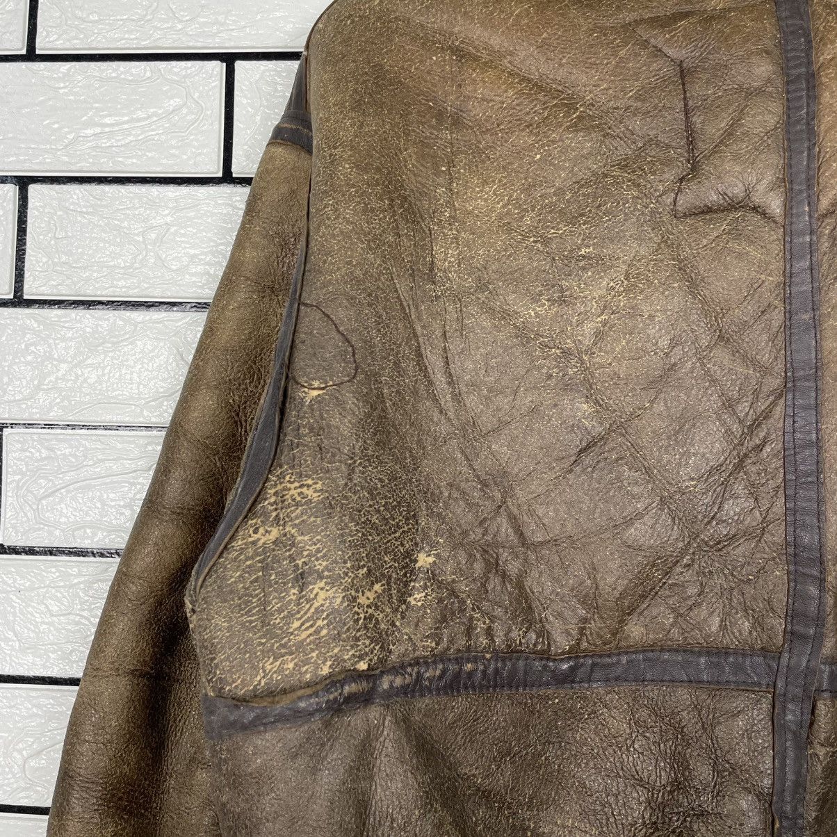 Japanese Brand Vintage US Force Sheepskin Shearling B3 Bomber Jacket Size US M / EU 48-50 / 2 - 10 Thumbnail
