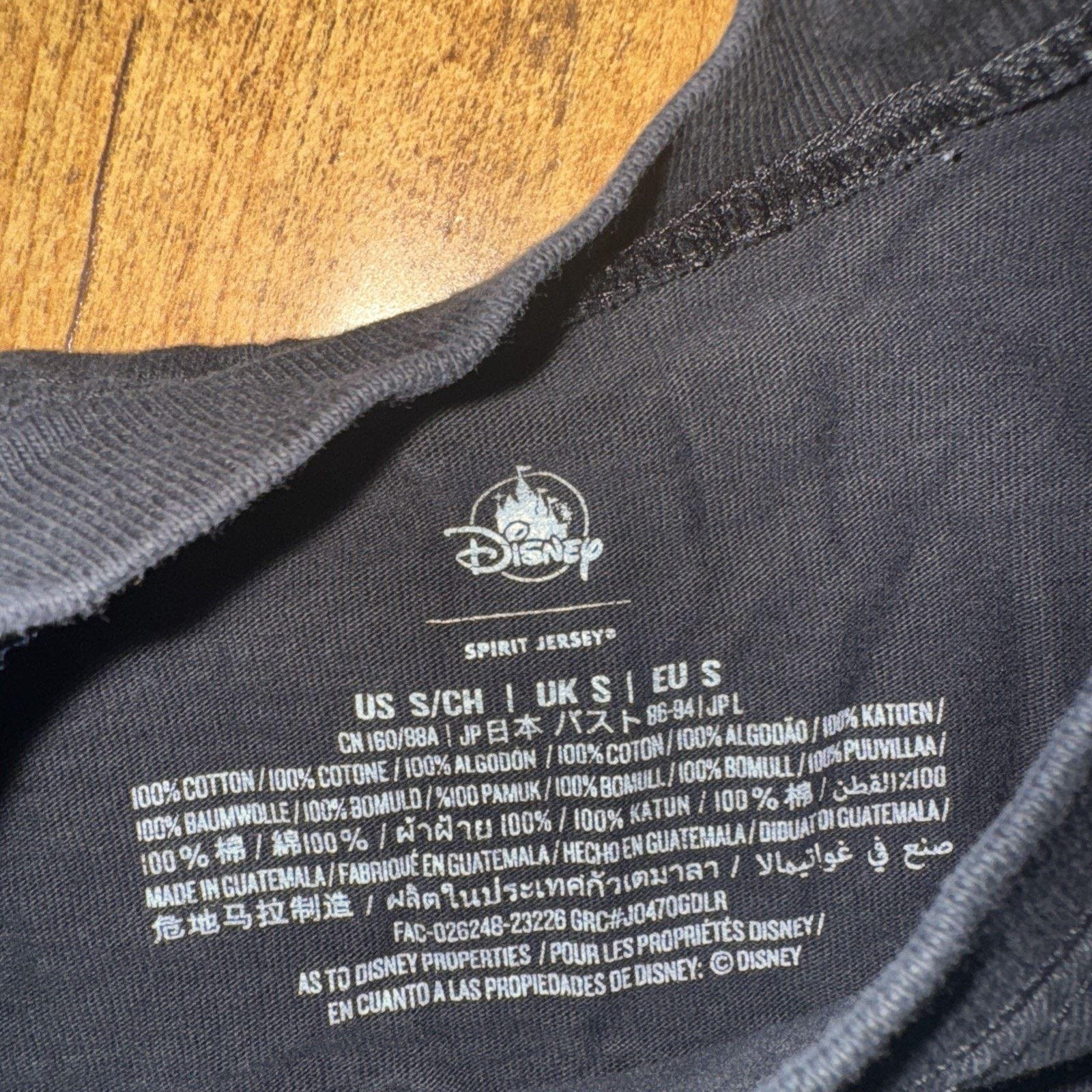 Disney Disneyland Resort Spirit Jersey Black Long Sleeve Oversized Size US S / EU 44-46 / 1 - 12 Thumbnail