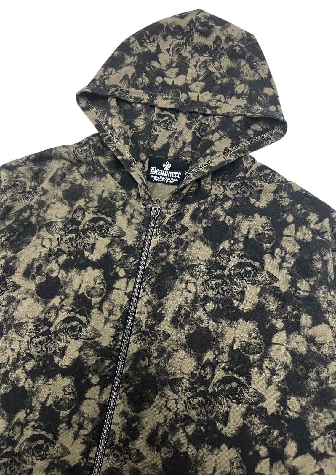Beaumere Japan Skull Rose Hoodie