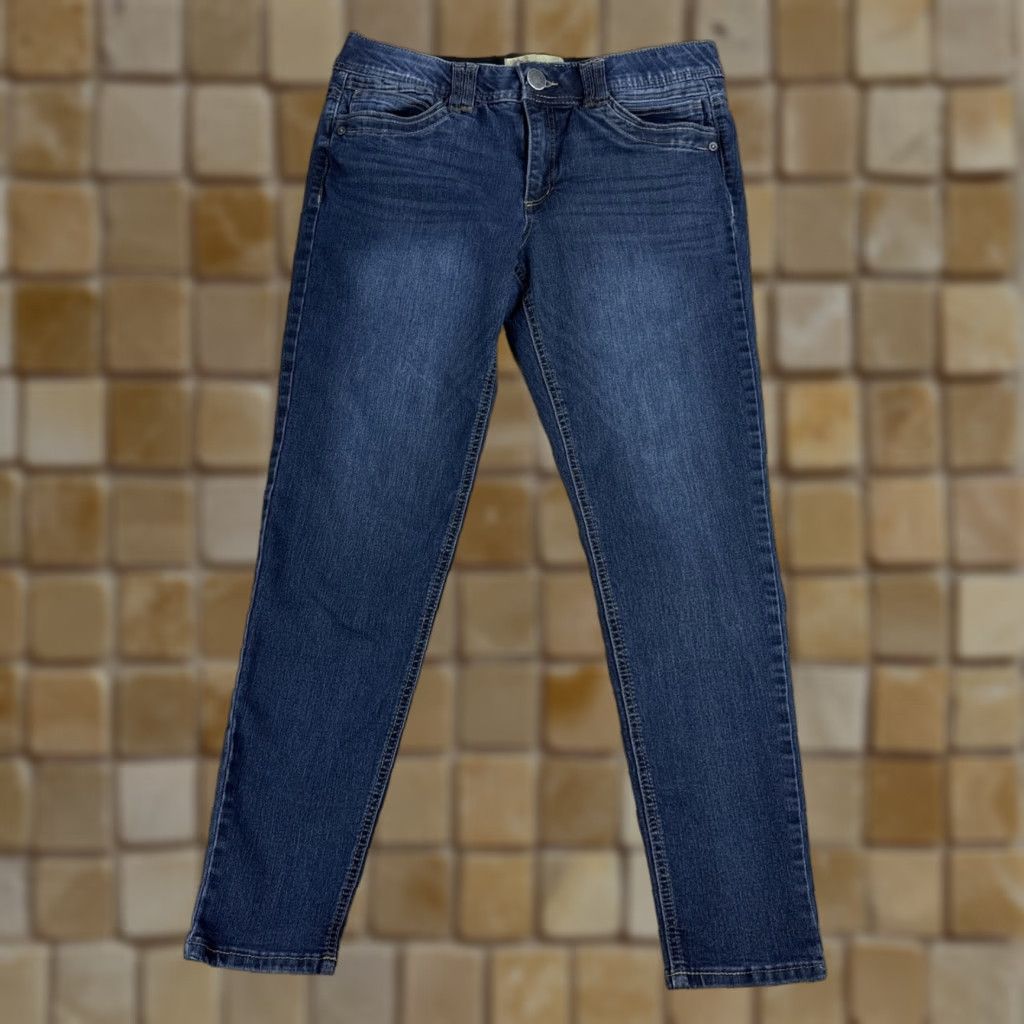 Vintage Democracy Jeans Denim Dark Wash Skinny Womens Size 10 Stretch 27in Inseam Bodies Mid Rise Blue Size 32" / US 10 / IT 46 - 1 Thumbnail