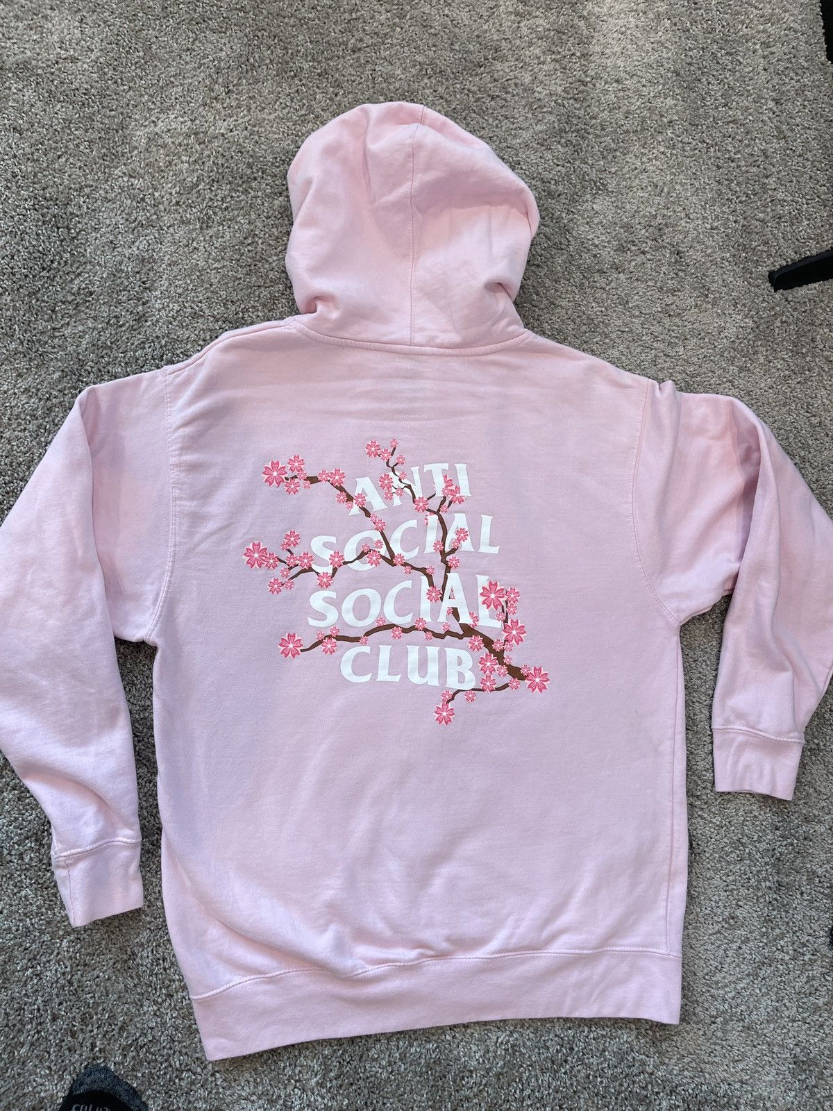 Anti top Social Social Club Cherry Blossom Hoodie White XL