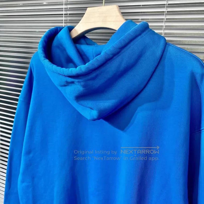 Balenciaga Balenciaga Loose Blue Hoodie Sweatshirt with Mailbox Lette Size US S / EU 44-46 / 1 - 4 Thumbnail