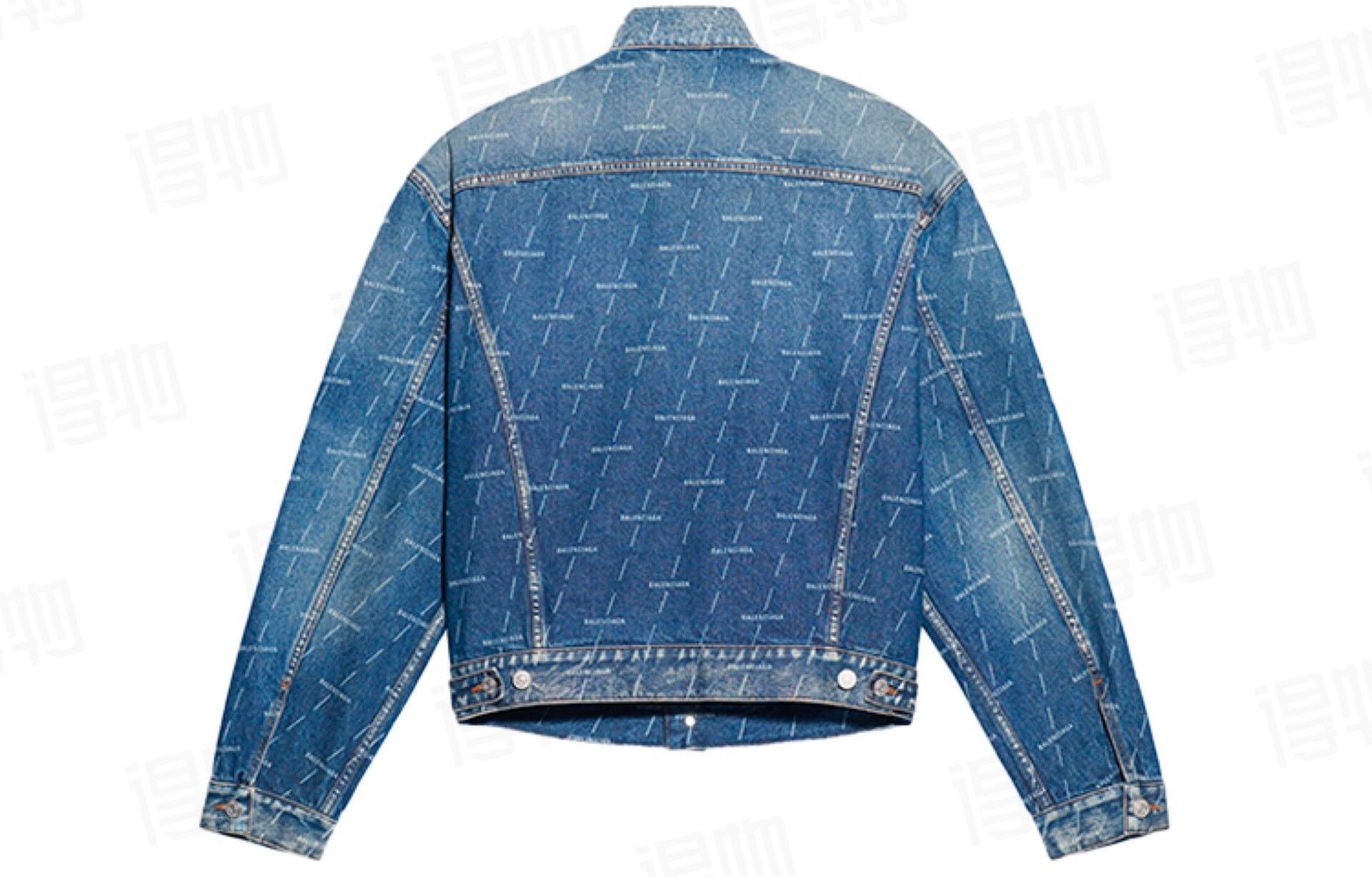 Balenciaga balenciaga logo denim jacket 2021 spring Size US L / EU 52-54 / 3 - 3 Thumbnail
