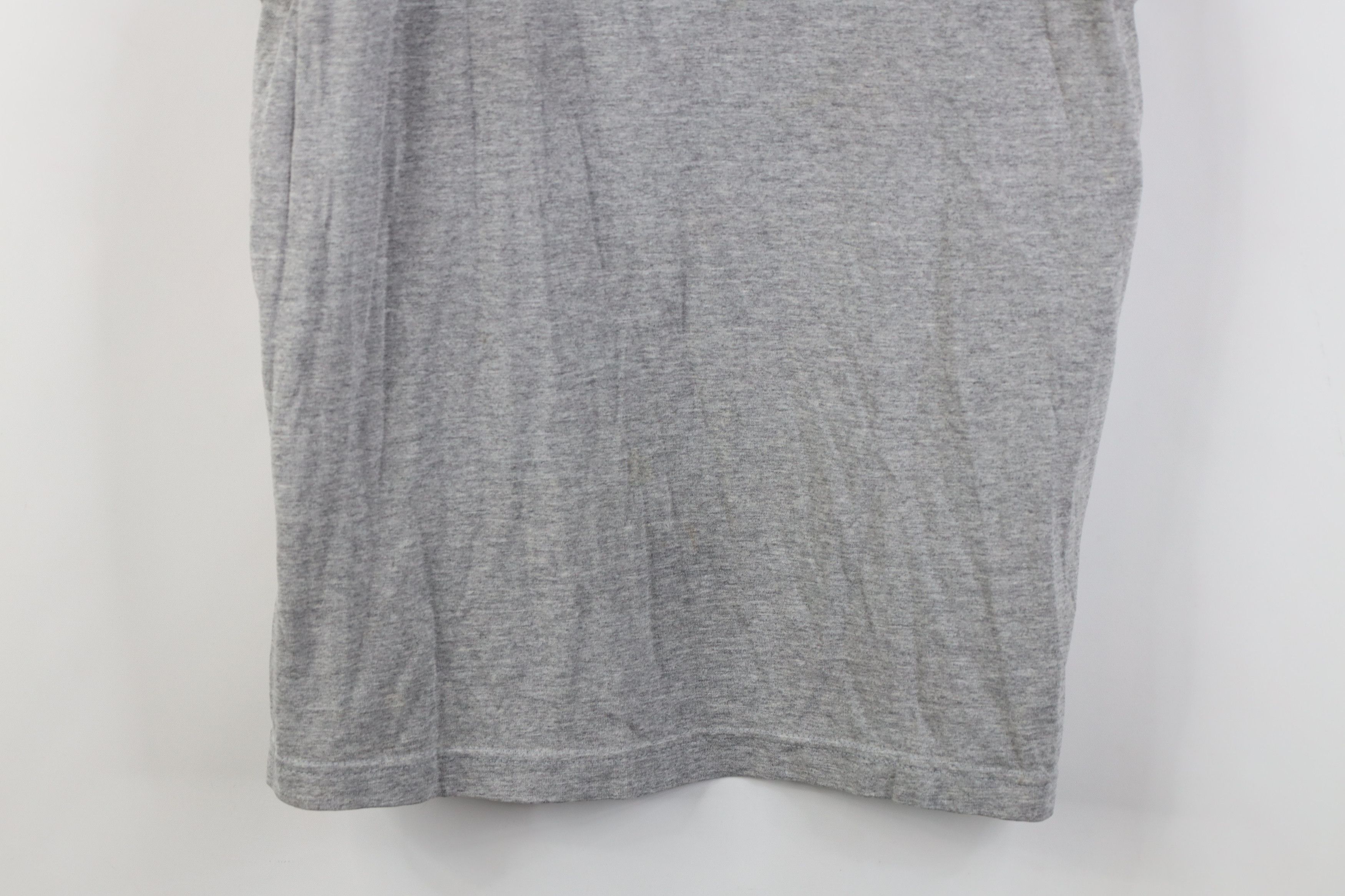 Vintage Vintage 90s Streetwear Blank Tank Top T-Shirt Gray USA Size L / US 10 / IT 46 - 3 Thumbnail