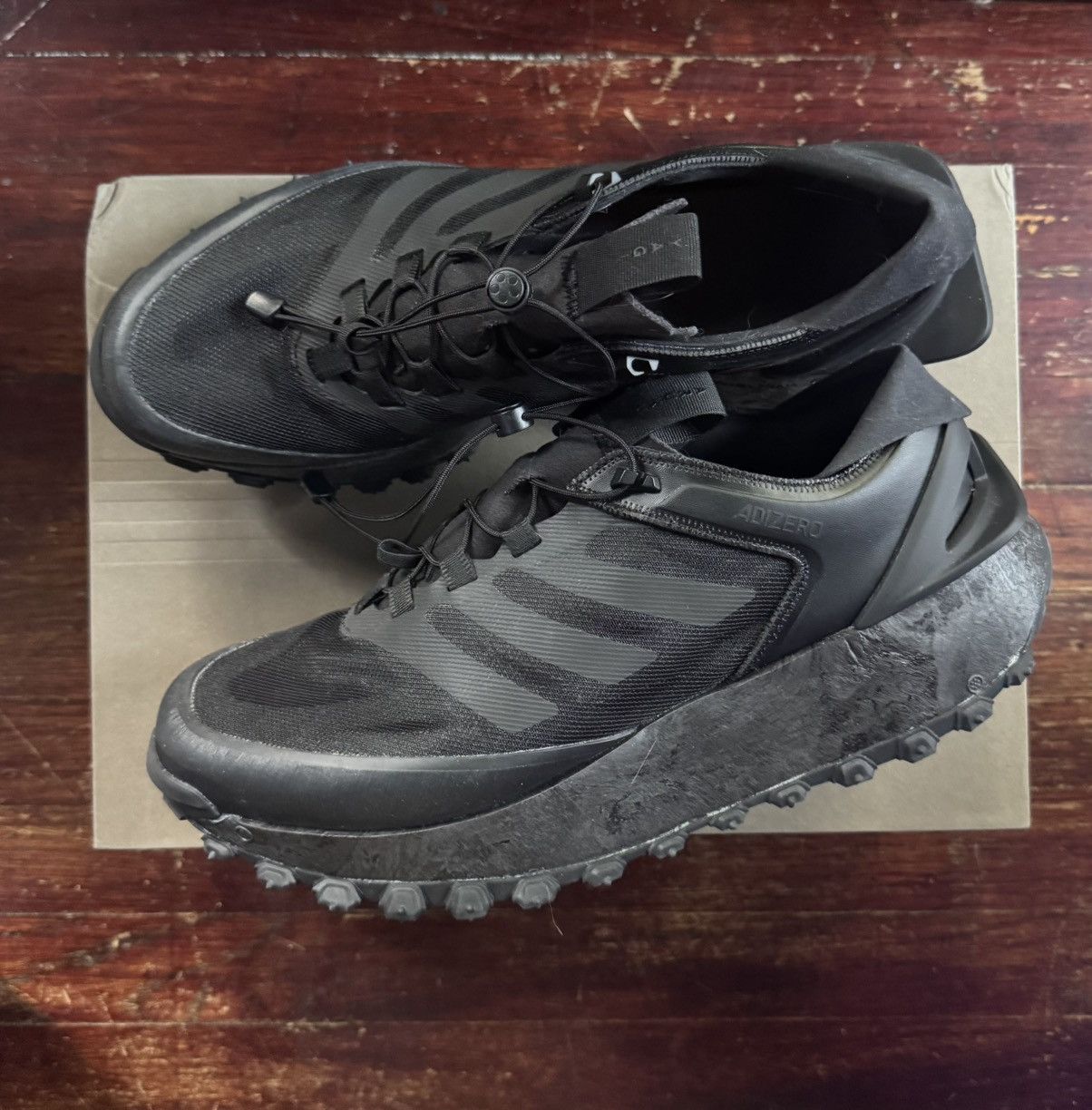 Adidas US 11 - Mr Bailey Adidas Aruku Yagi Obsidian Black Size US 11 / EU 44 - 1 Thumbnail