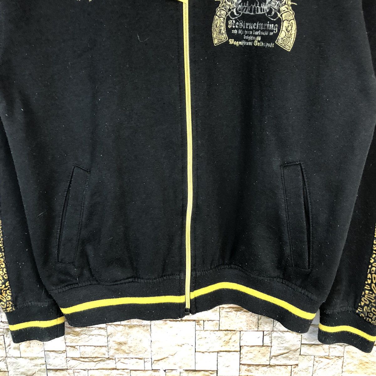 Vintage DL Diaster Breakneck Sanctuary Skull Hoodie sweater #A496 Size US M / EU 48-50 / 2 - 7 Thumbnail