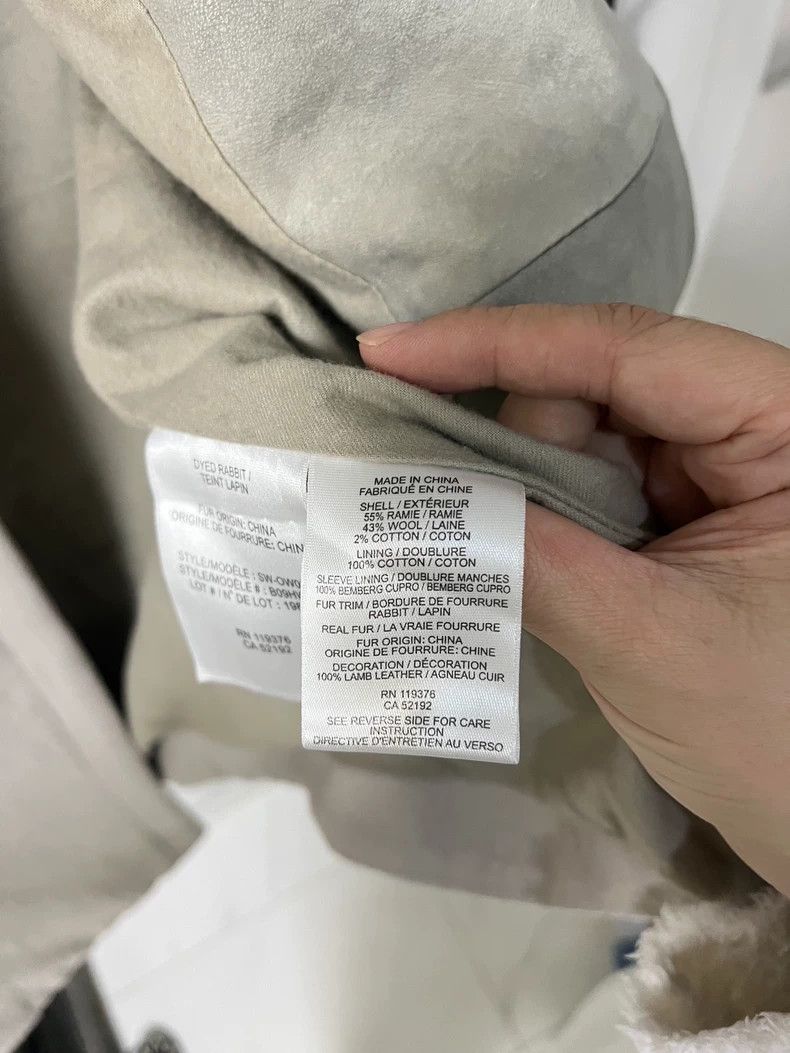 Helmut Lang HELMUT LANG Gray matching rabbit collar H coat Size M / US 6-8 / IT 42-44 - 6 Thumbnail