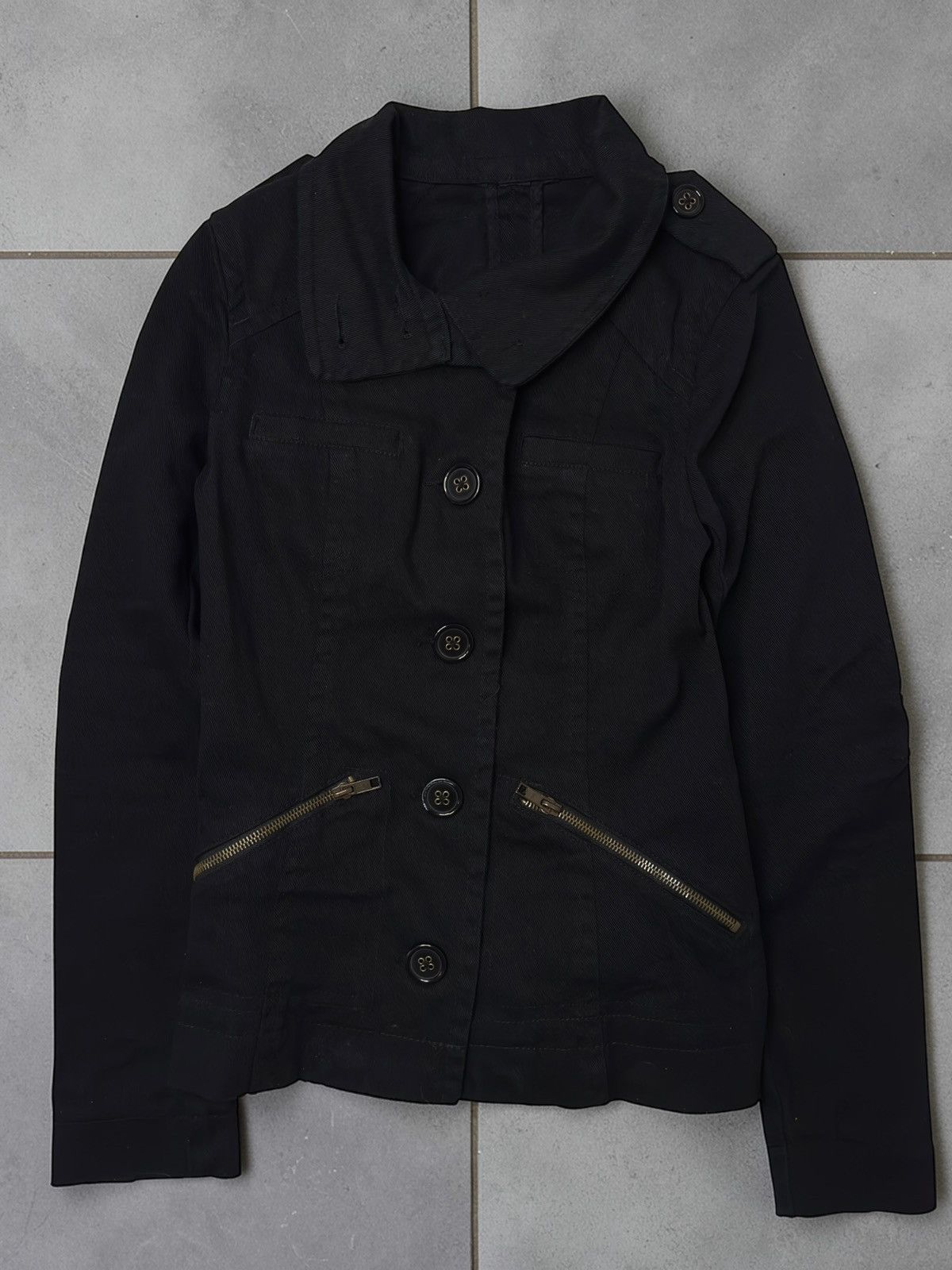 Vintage Vintage black avant garde jacket trench swag y2k 90s 00s lgb Size XS / US 0-2 / IT 36-38 - 1 Thumbnail