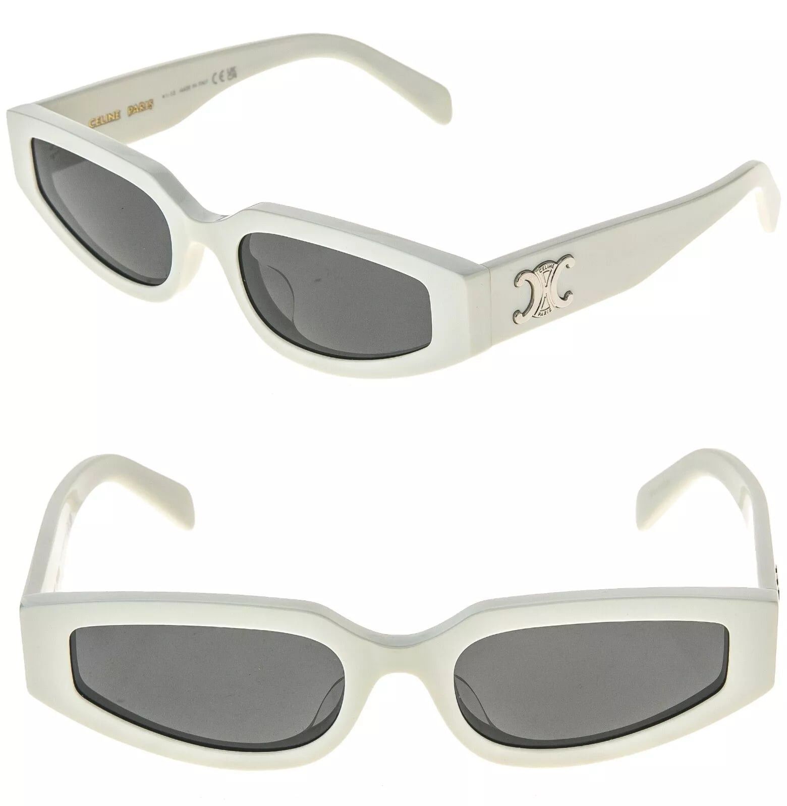 Celine CELINE TRIOMPHE Paris White Logo Sunglasses CL40269U 25A Size ONE SIZE - 1 Thumbnail