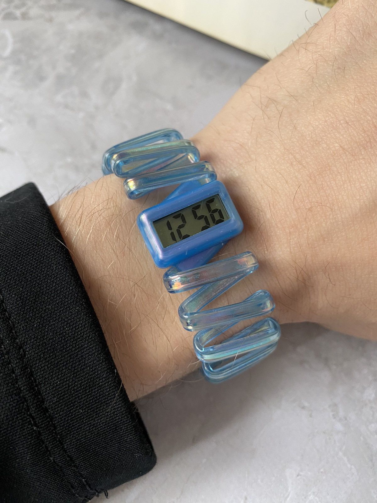 Japanese Brand × Jewelry × Vintage Vintage Blue Retro 90s Digital Watches Size ONE SIZE - 6 Thumbnail