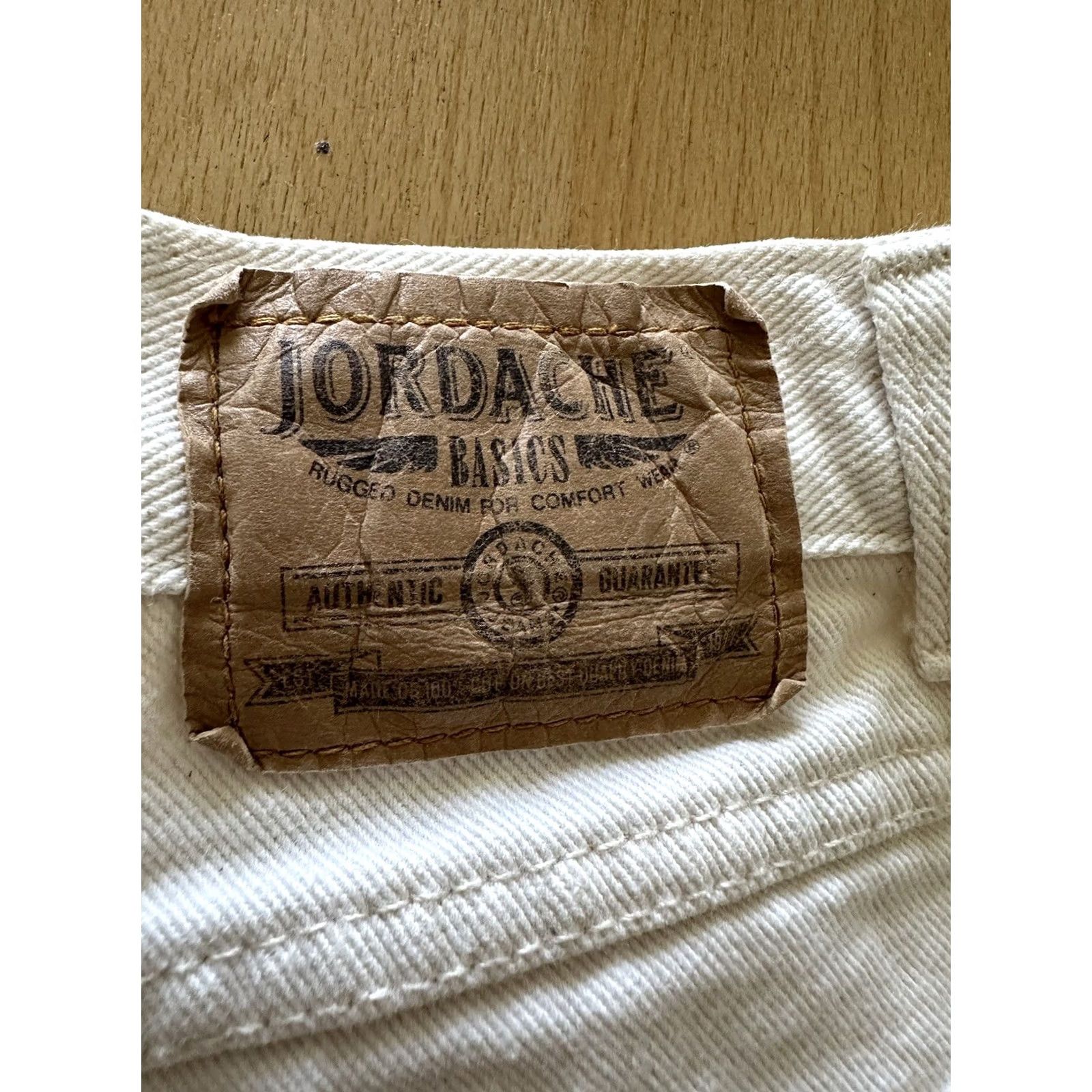 Vintage VINTAGE Jordache Denim Jean Shorts Mens W34 White Distressed 80s RARE Size US 30 / EU 46 - 4 Thumbnail