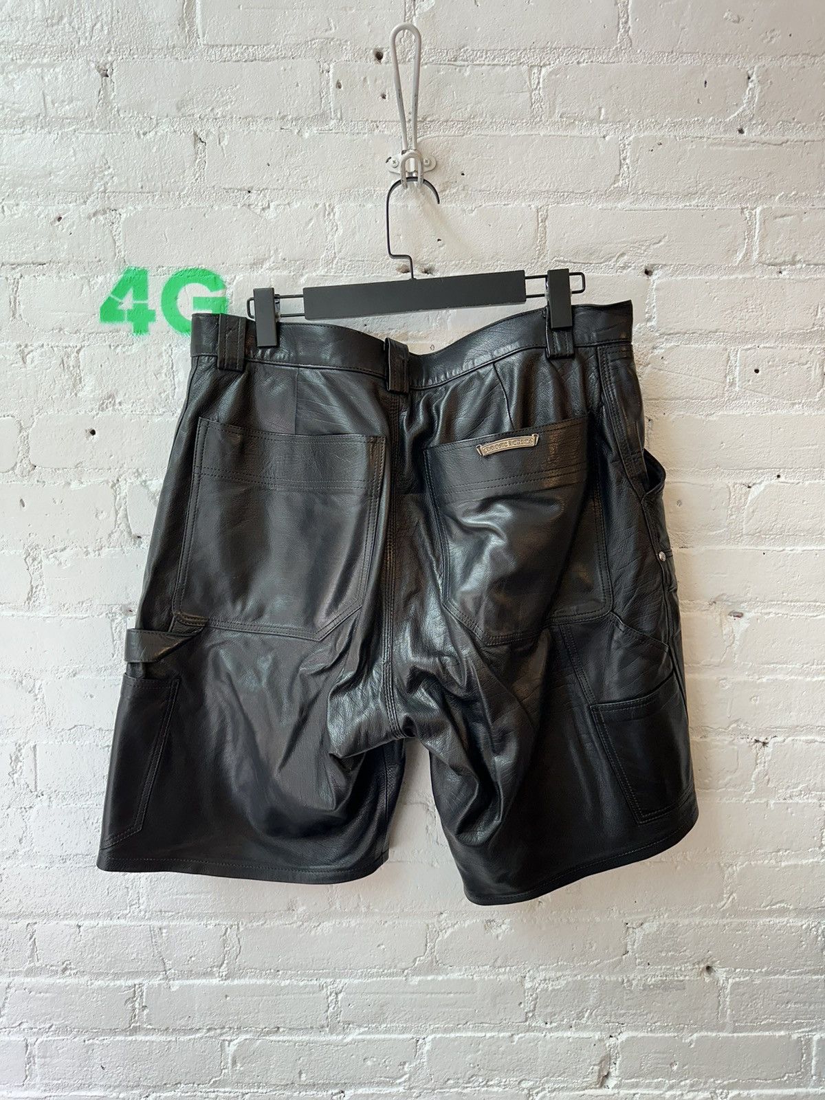 Chrome Hearts CHROME HEARTS FULL LEATHER SHORTS DOUBLE KNEE Size US 34 / EU 50 - 3 Thumbnail