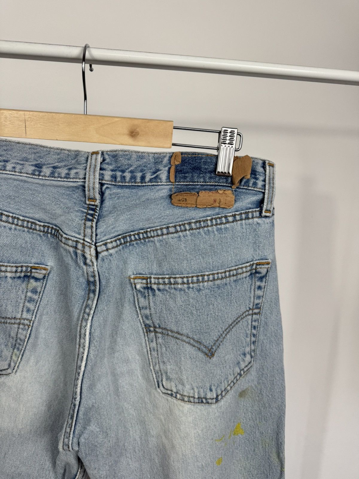 Levi's Levi’s Made in USA Distressed Light Blue Jeans Vintage W31 Size US 31 - 6 Thumbnail